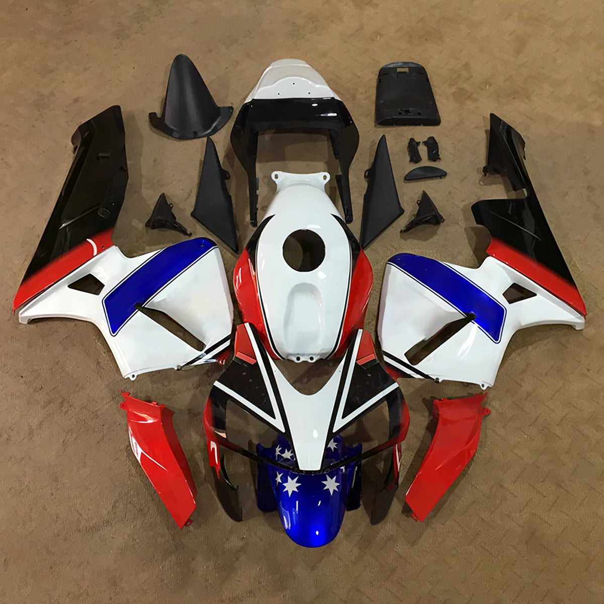 Amotopart 2003-2004 Honda CBR600RR F5 witrode kuipset