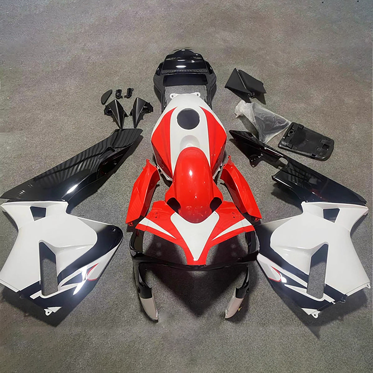 Amotopart 2003-2004 Honda CBR600RR F5 Red White Fairing Kit