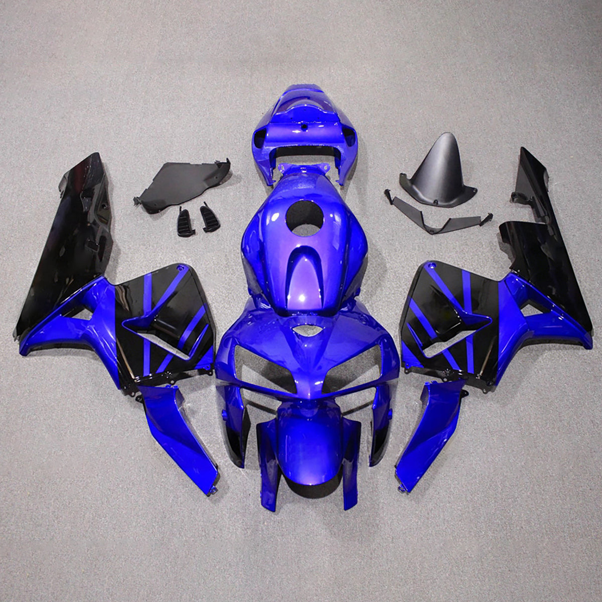 Amotopart 2005-2006 Honda CBR600RR F5 blauwzwarte kuipset