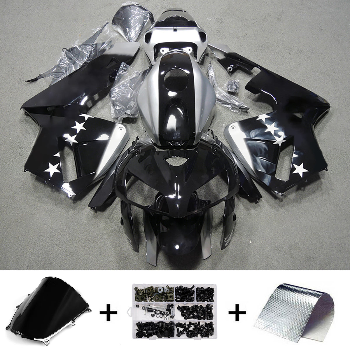Amotopart 2005-2006 Honda CBR600RR F5 Black Fairing Kit