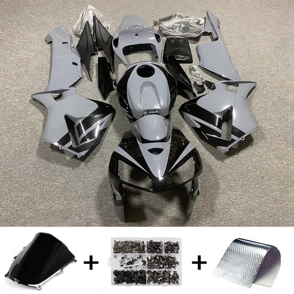 Amotopart 2005-2006 Honda CBR600RR F5 Grey Fairing Kit