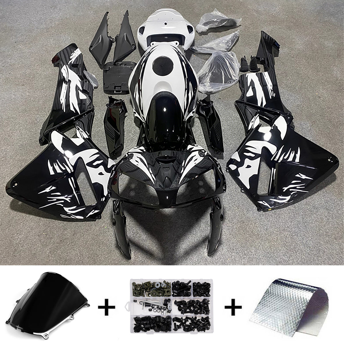 Amotopart 2005-2006 Honda CBR600RR F5 Black Fairing Kit
