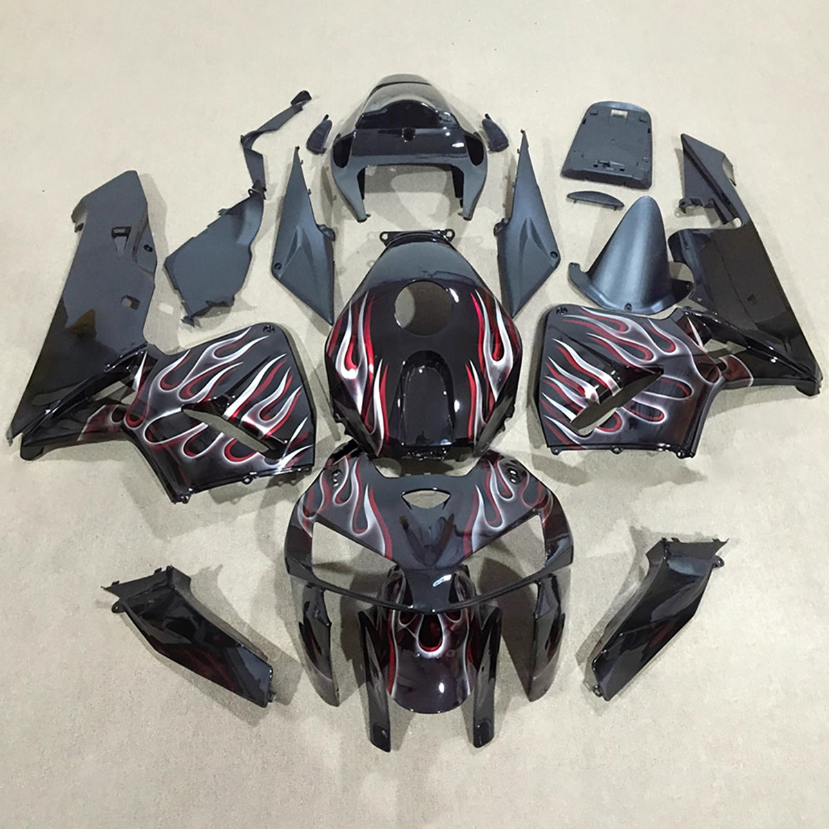 Amotopart 2005-2006 Honda CBR600RR F5 Black Fairing Kit
