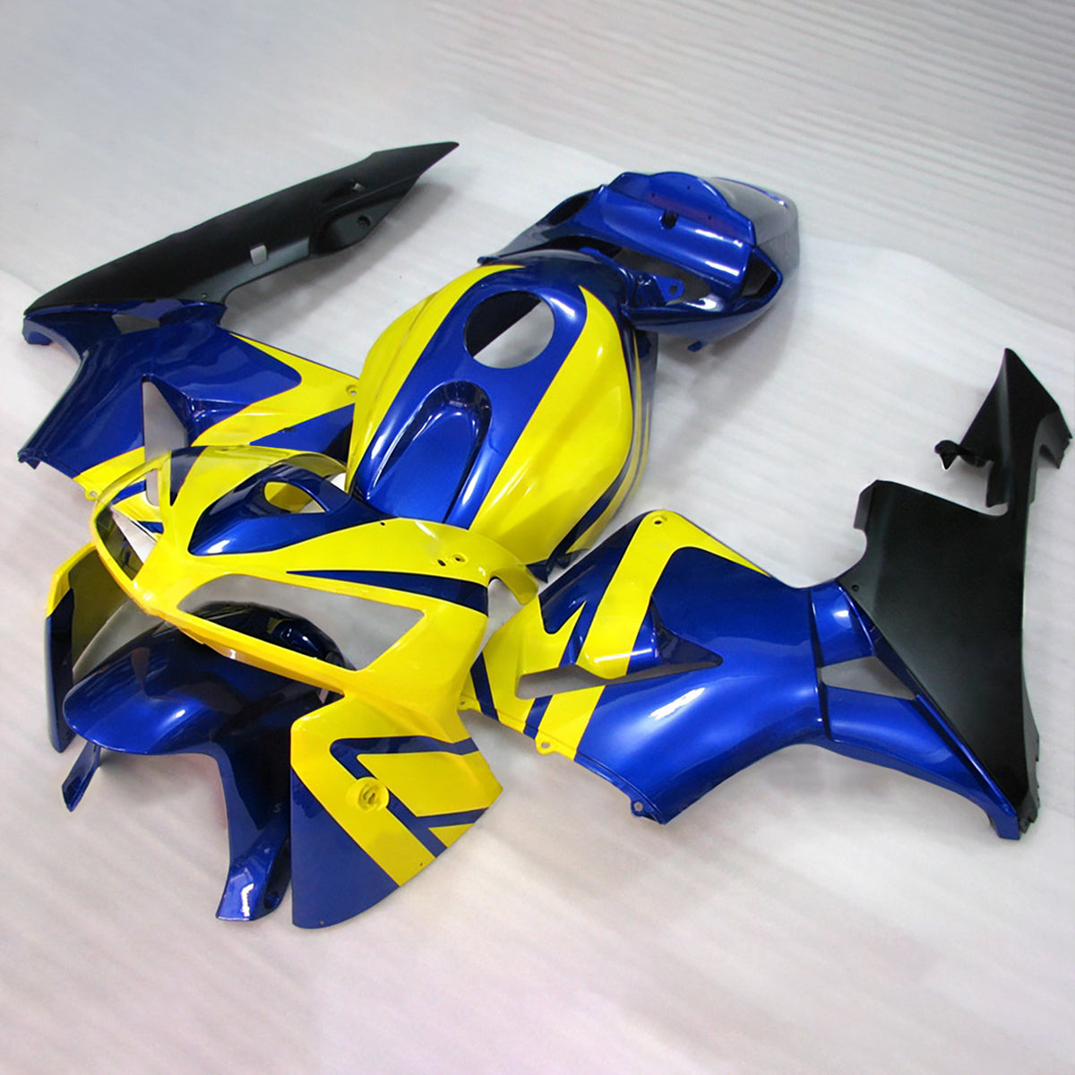Amotopart 2005-2006 Honda CBR600RR F5 Blue Yellow Fairing Kit