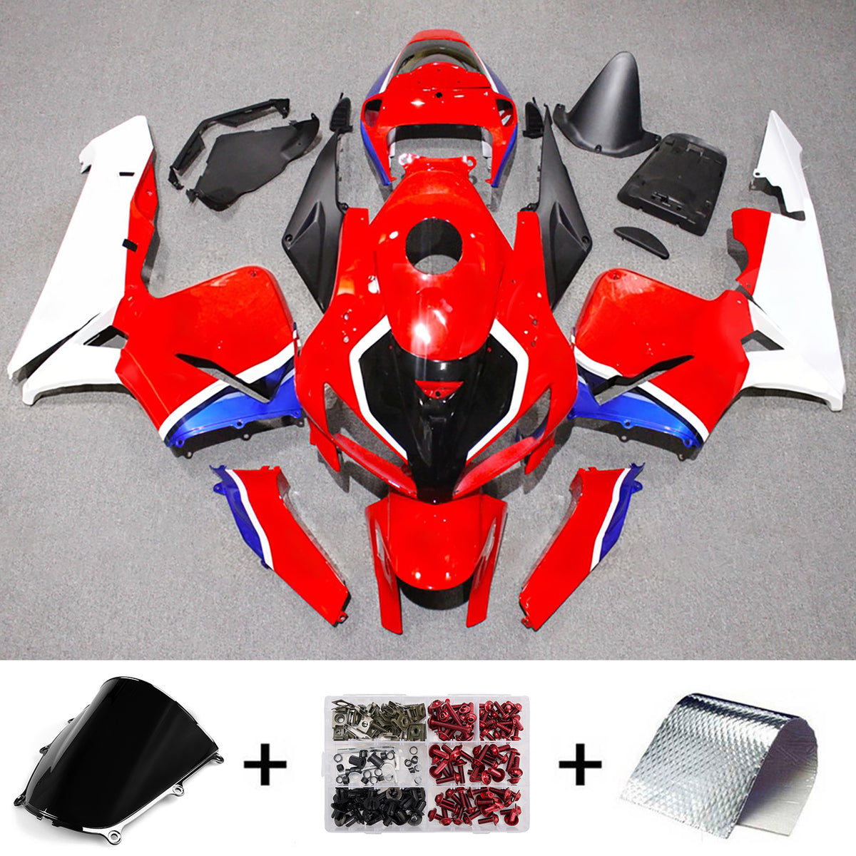 Amotopart 2005-2006 Honda CBR600RR F5 Red Fairing Kit