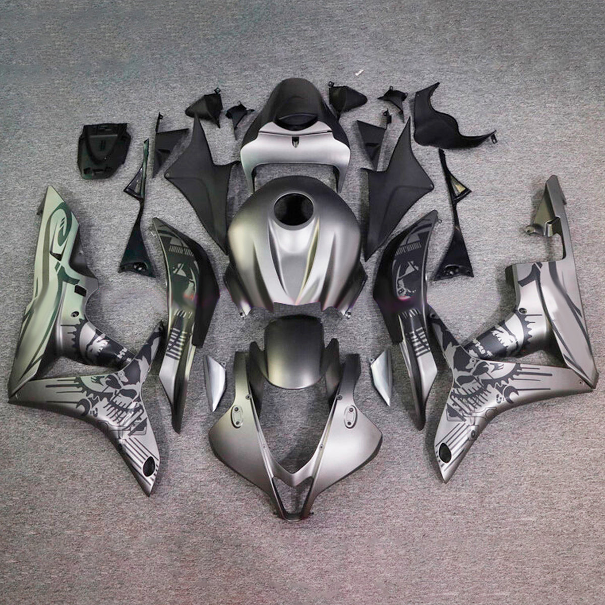Amotopart 2007-2008 ホンダ CBR600RR F5 シルバー フェアリングキット