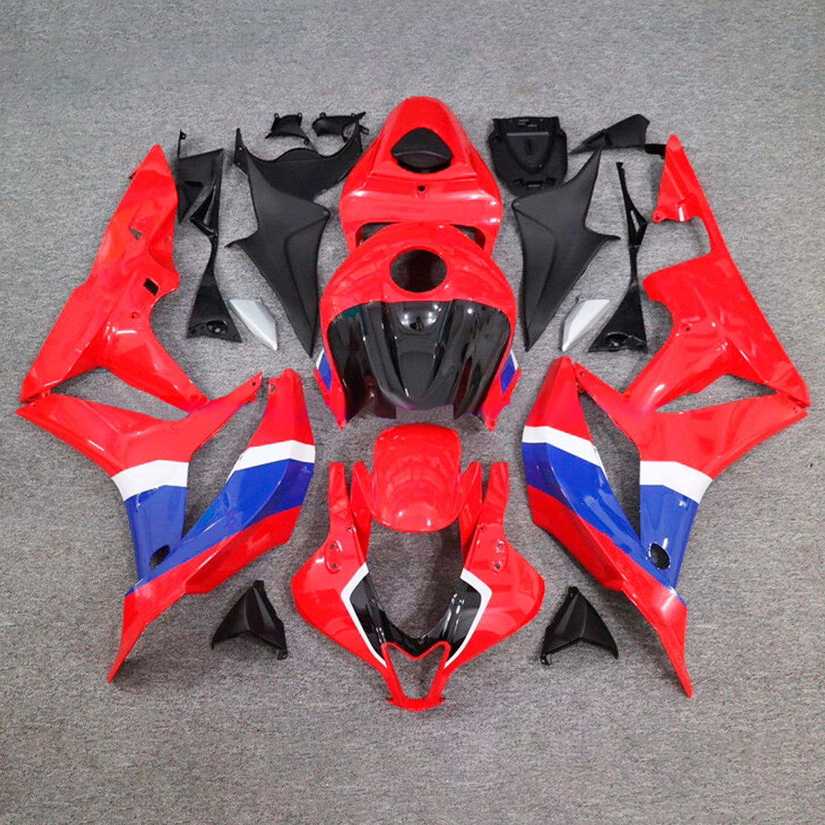 Kit de carenagem vermelha Amotopart 2007-2008 Honda CBR600RR F5