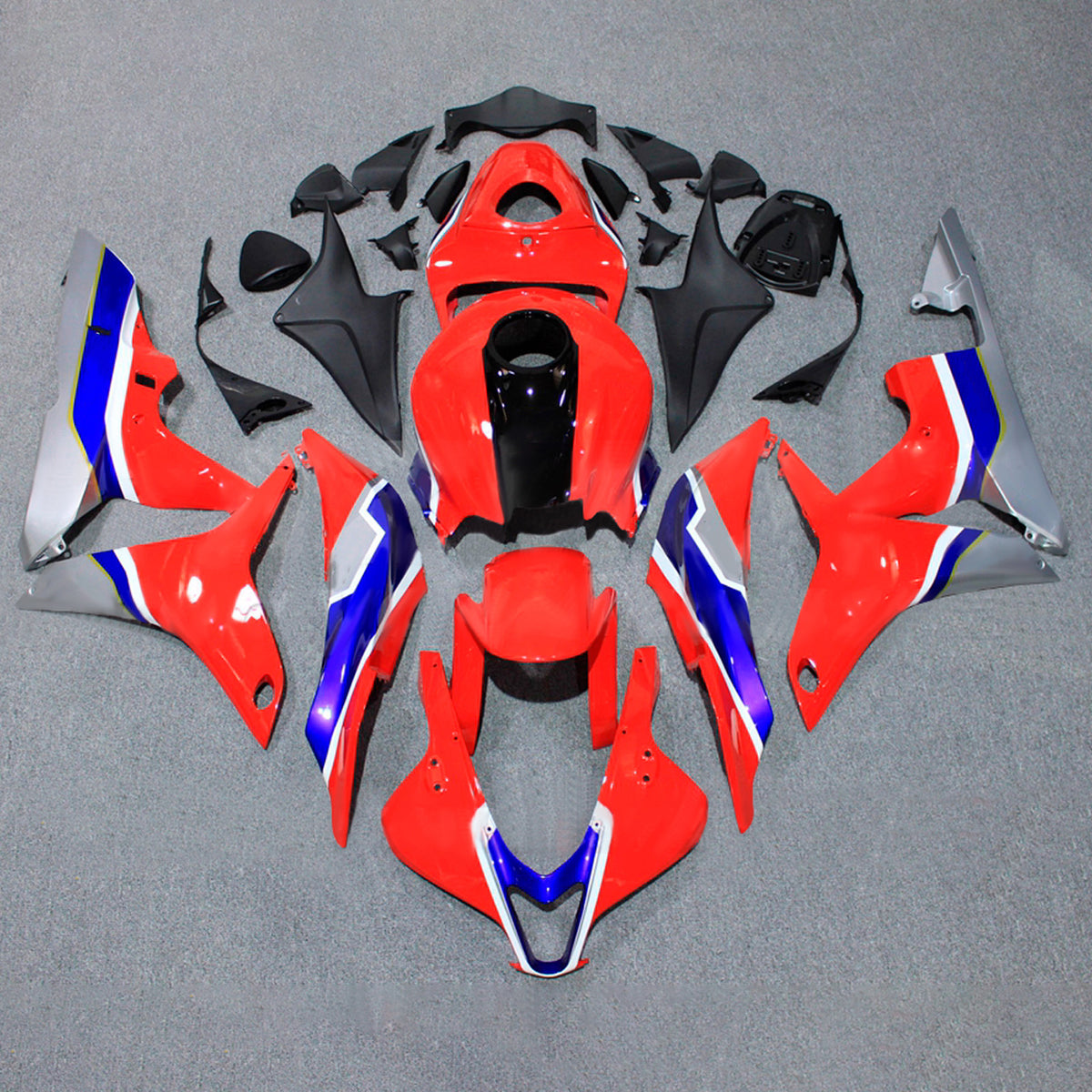 Amotopart 2007-2008 Honda CBR600RR F5 rood-blauwe kuipset