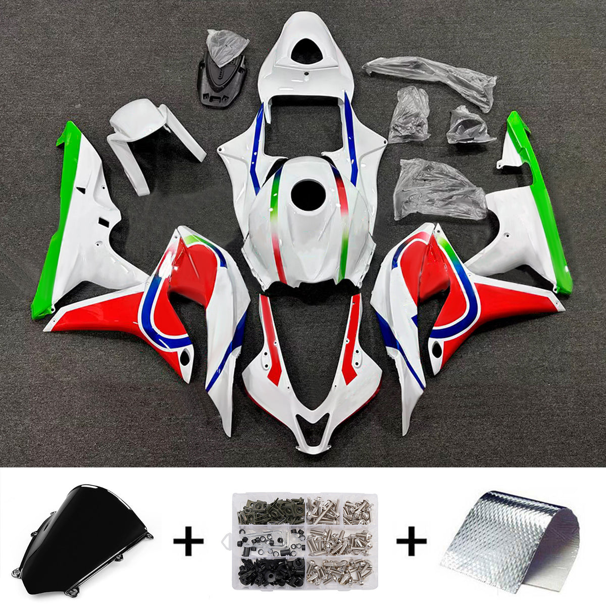 Amotopart 2007-2008 Honda CBR600RR F5 witrode kuipset