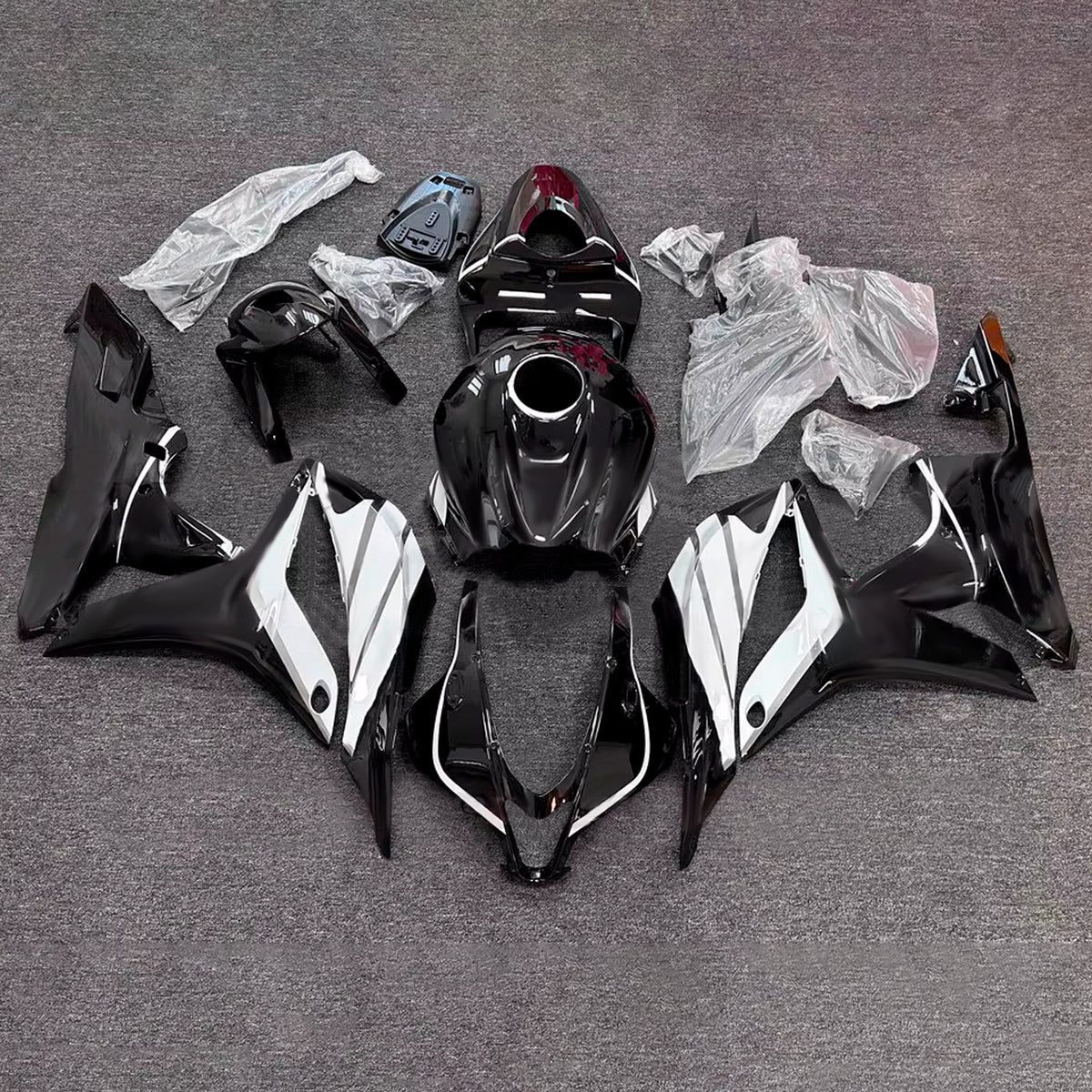 Amotopart 2007-2008 Honda CBR600RR F5 Kit de carénage noir