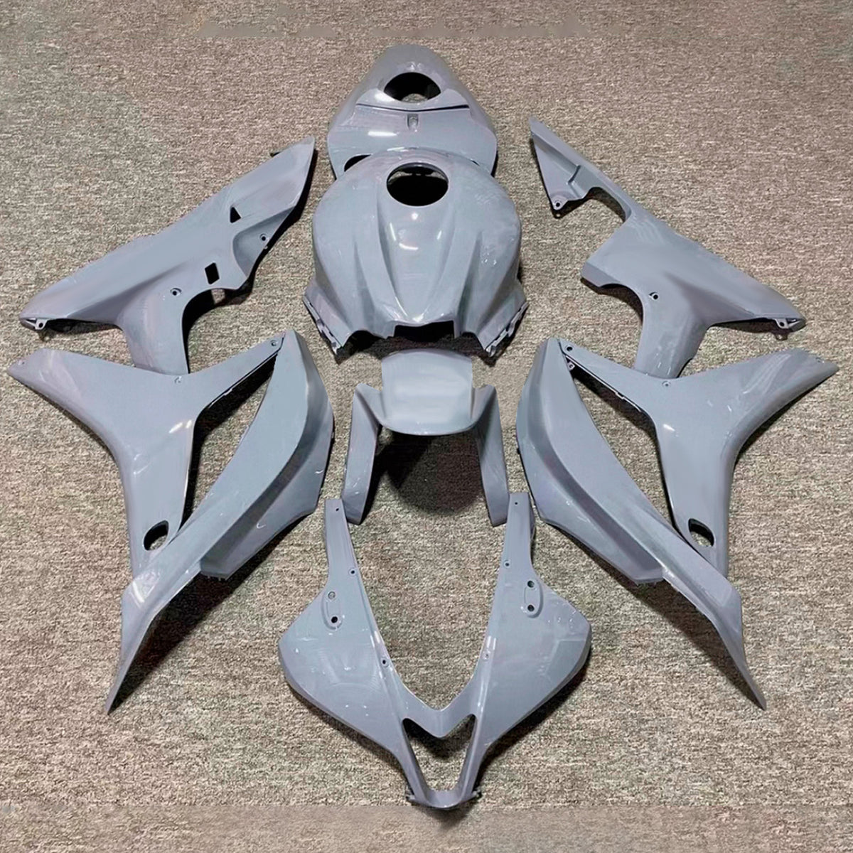 Amotopart 2007-2008 Honda CBR600RR F5 Kit de carenado gris