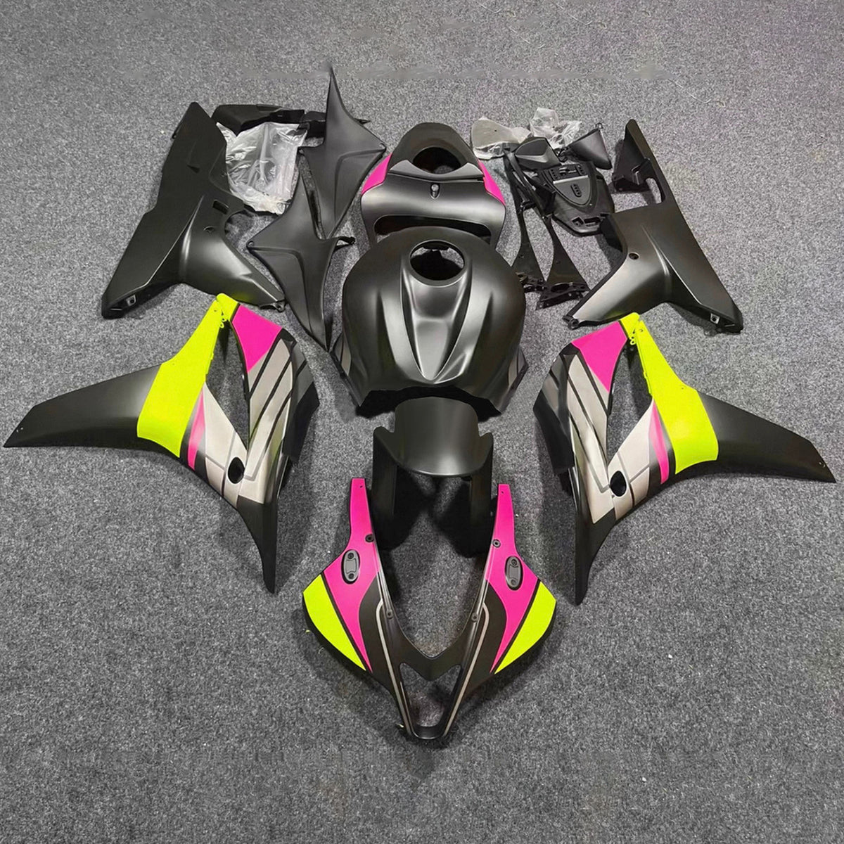 Amotopart 2007-2008 Honda CBR600RR F5 Black Fairing Kit