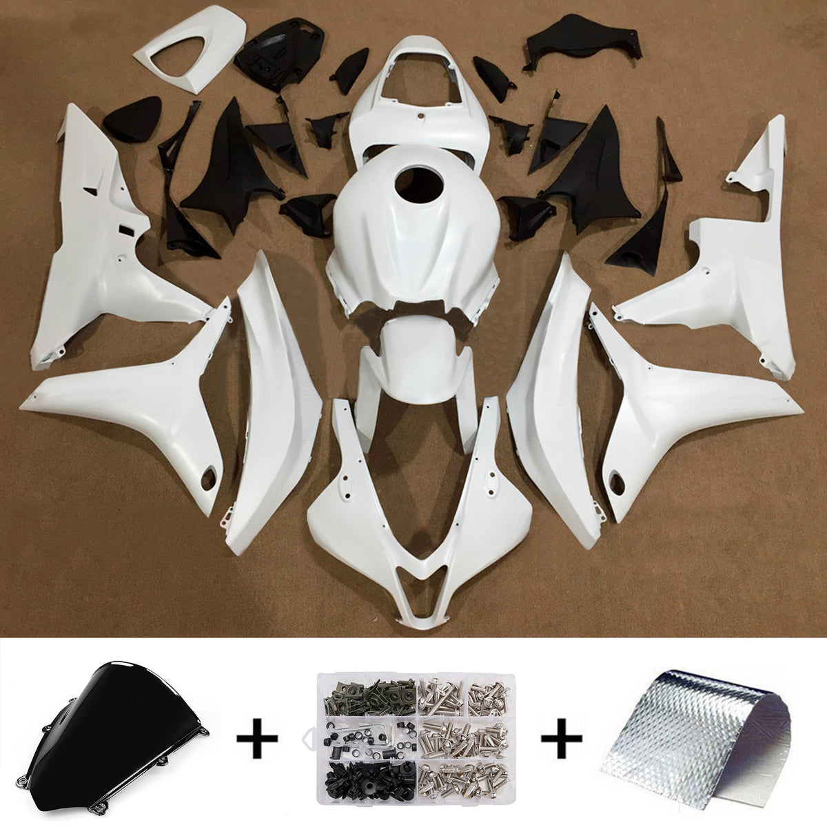 Amotopart 2007–2008 Honda CBR600RR F5 weißes Verkleidungsset