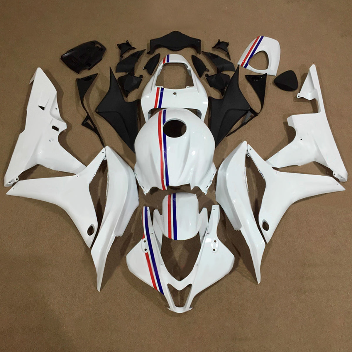 Amotopart 2007-2008 Honda CBR600RR F5 White Fairing Kit