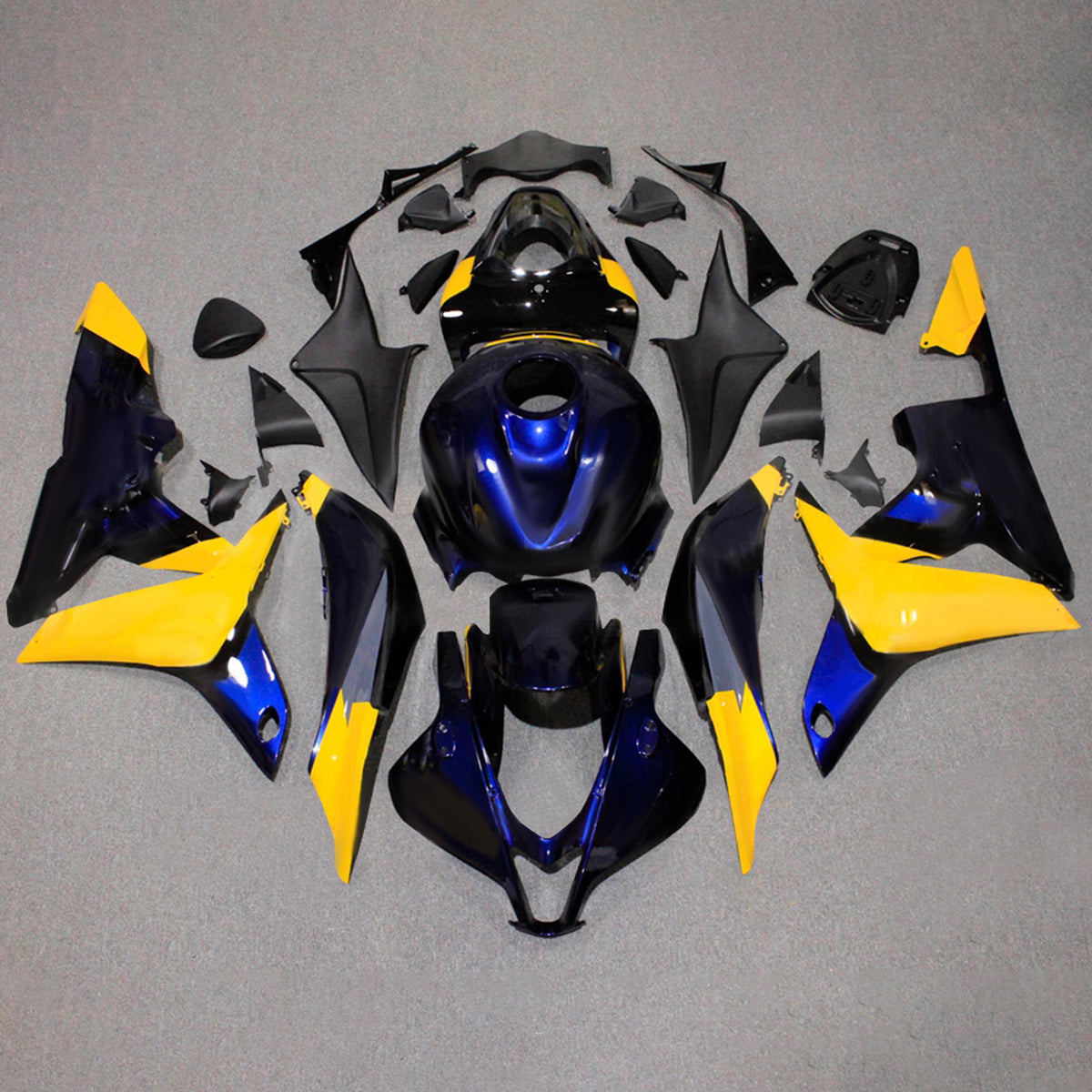 Zestaw owiewek Amotopart 2007-2008 do Hondy CBR600RR F5 w kolorze czarnym