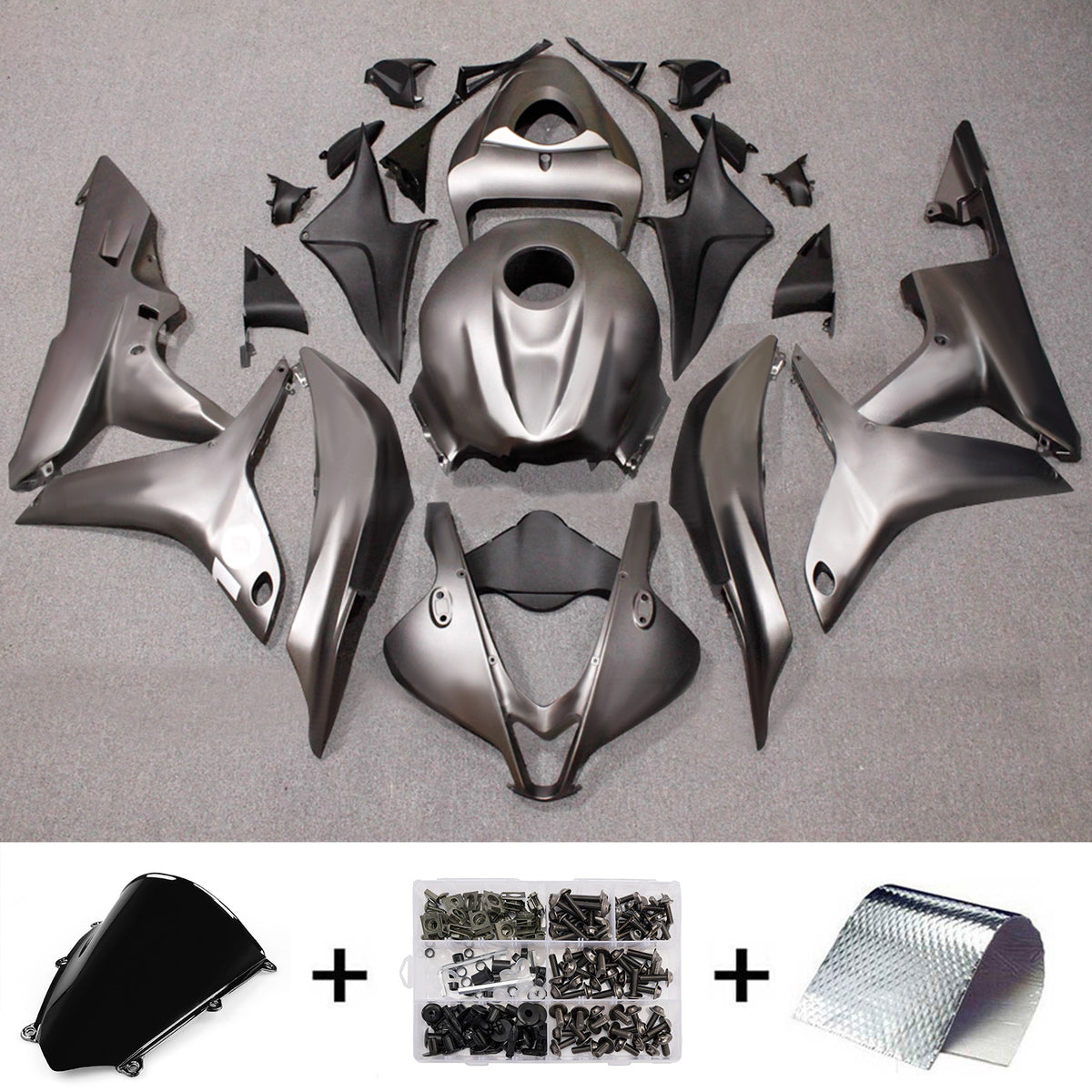 Amotopart 2007–2008 Honda CBR600RR F5 Silber Verkleidungsset