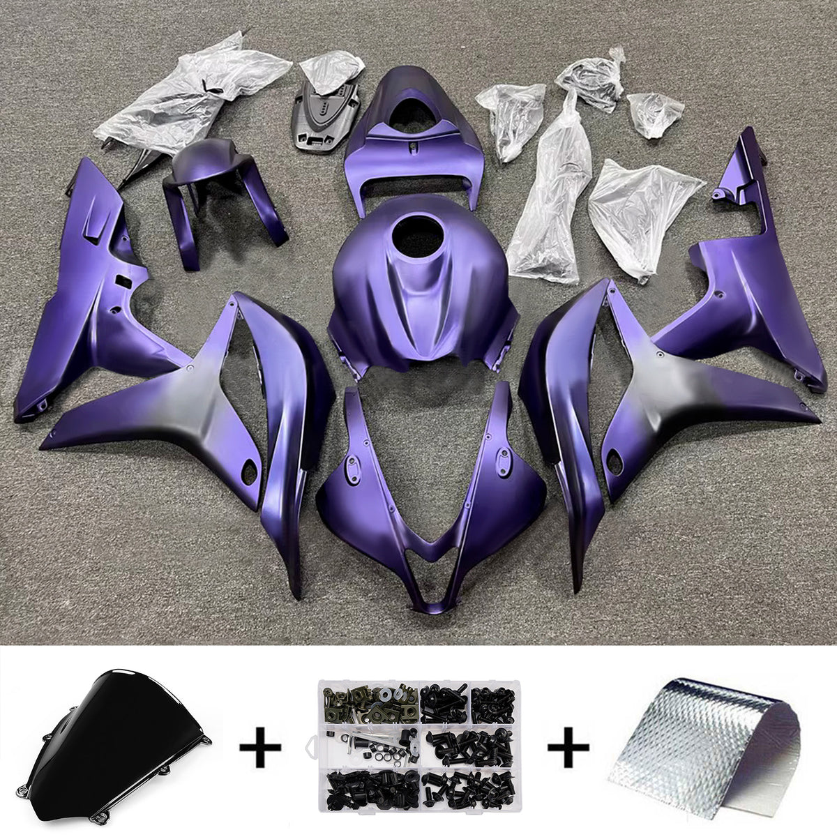 Amotopart 2007-2008 Honda CBR600RR F5 Purple Fairing Kit