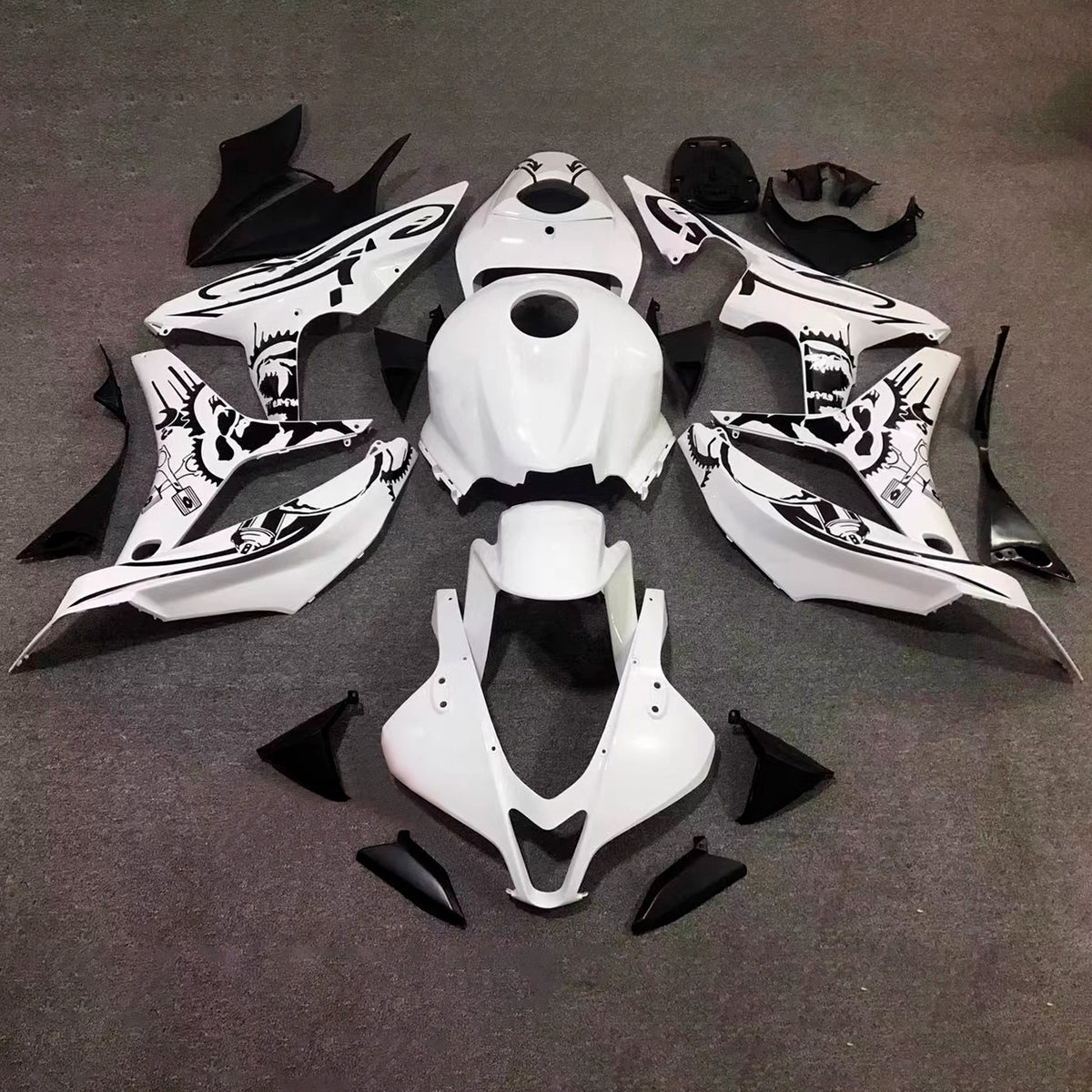 Amotopart 2007-2008 Honda CBR600RR F5 witte kuipset