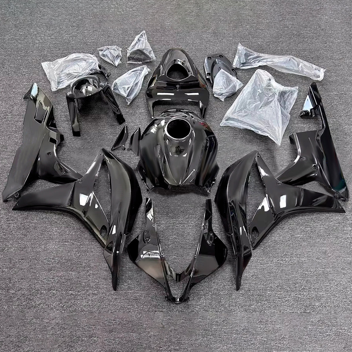 Amotopart 2007-2008 Honda CBR600RR F5 Black Fairing Kit