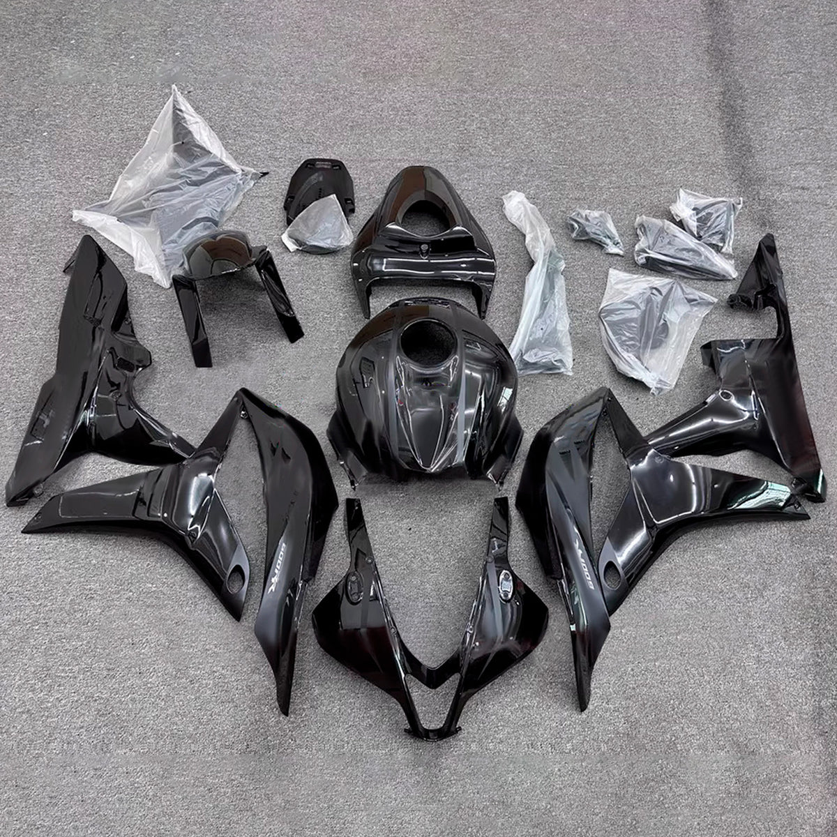Amotopart 2007-2008 Honda CBR600RR F5 Black Fairing Kit