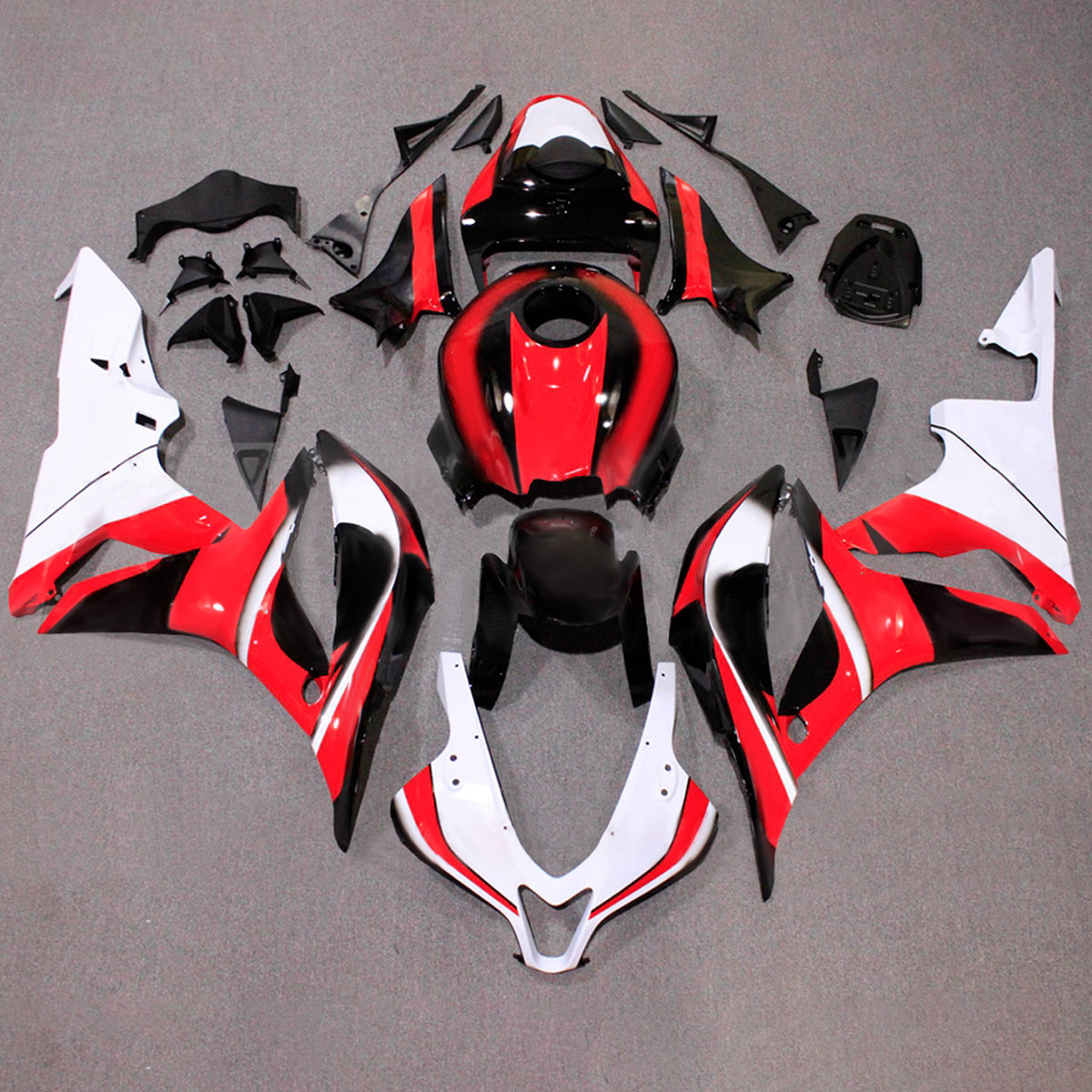 Amotopart 2007-2008 Honda CBR600RR F5 Red Black White Fairing Kit