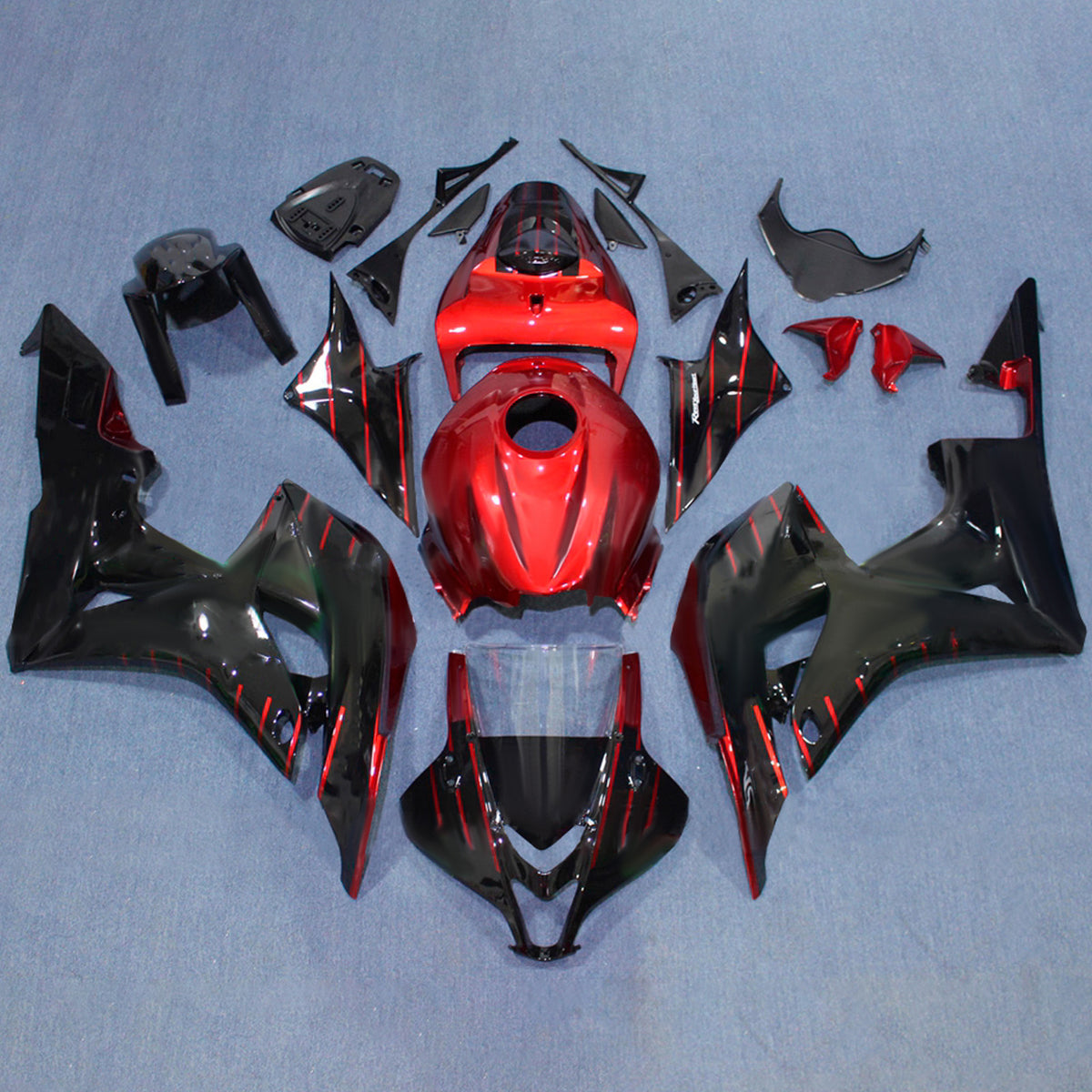 Amotopart 2007-2008 Honda CBR600RR F5 zwart rode kuipset