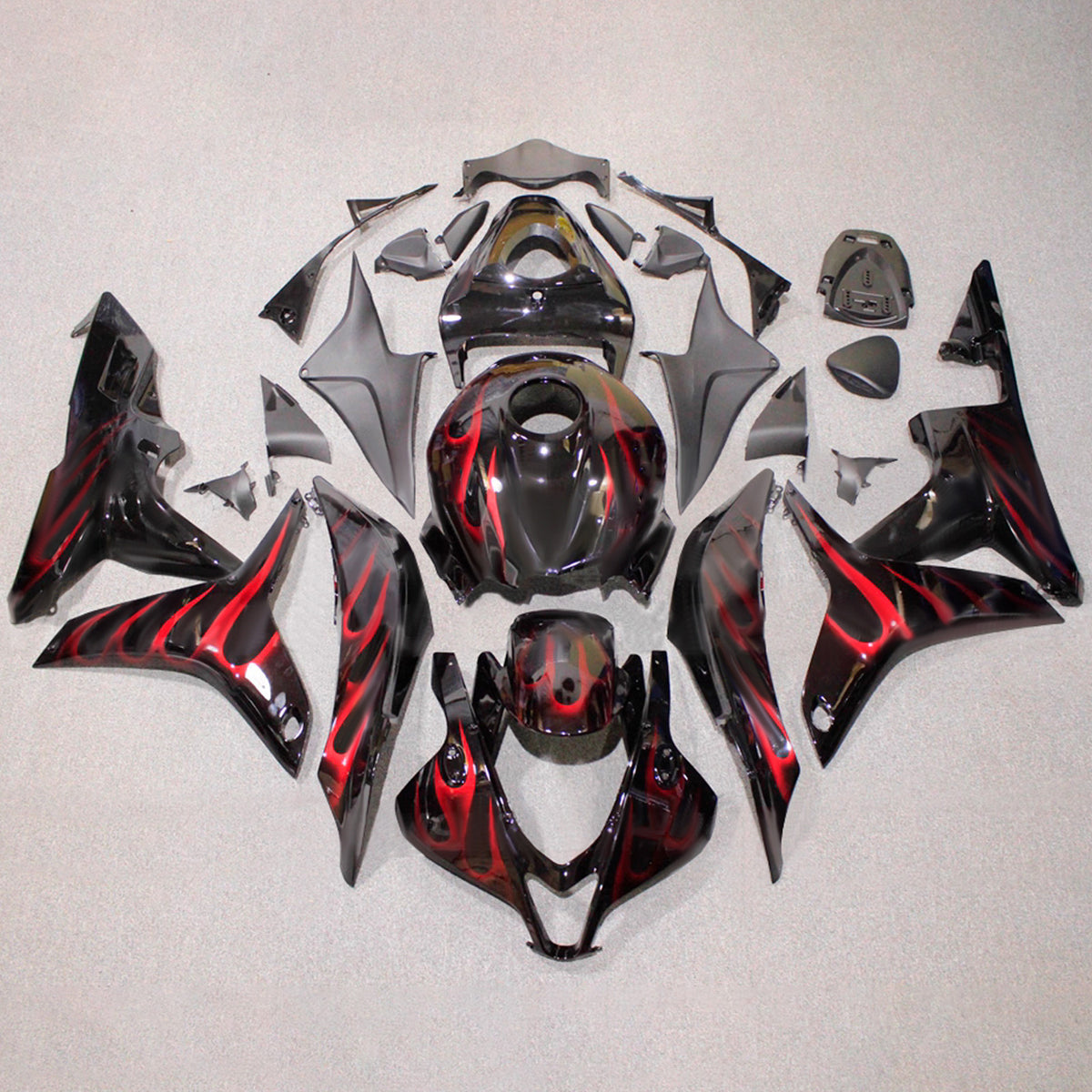 Zestaw owiewek Amotopart 2007-2008 do Hondy CBR600RR F5 w kolorze czarnym