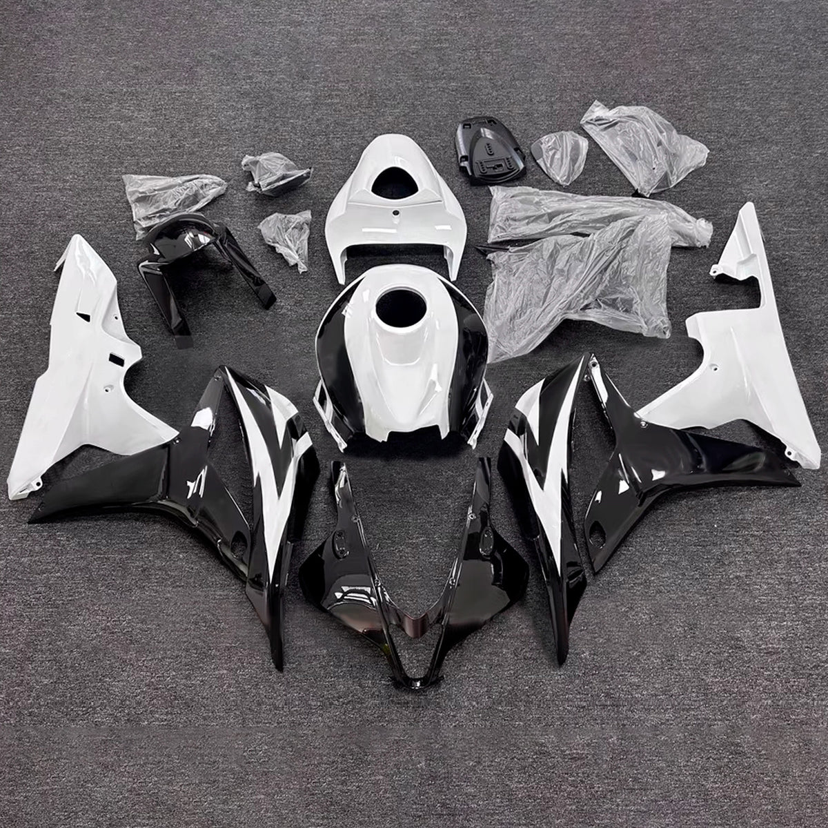 Sada kapotáže Amotopart 2007-2008 Honda CBR600RR F5 bílá černá