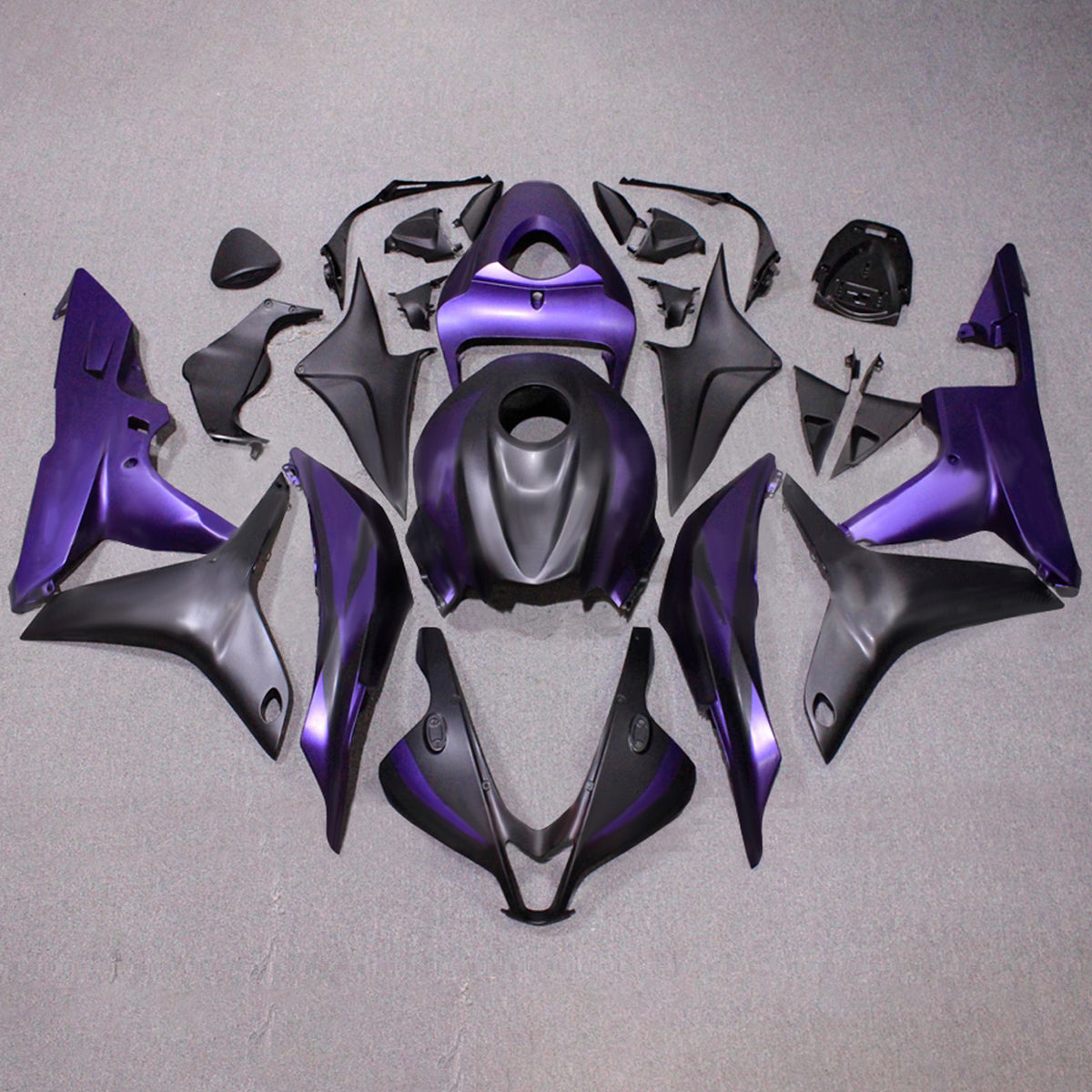 Amotopart 2007-2008 Honda CBR600RR F5 Purple Black Fairing Kit