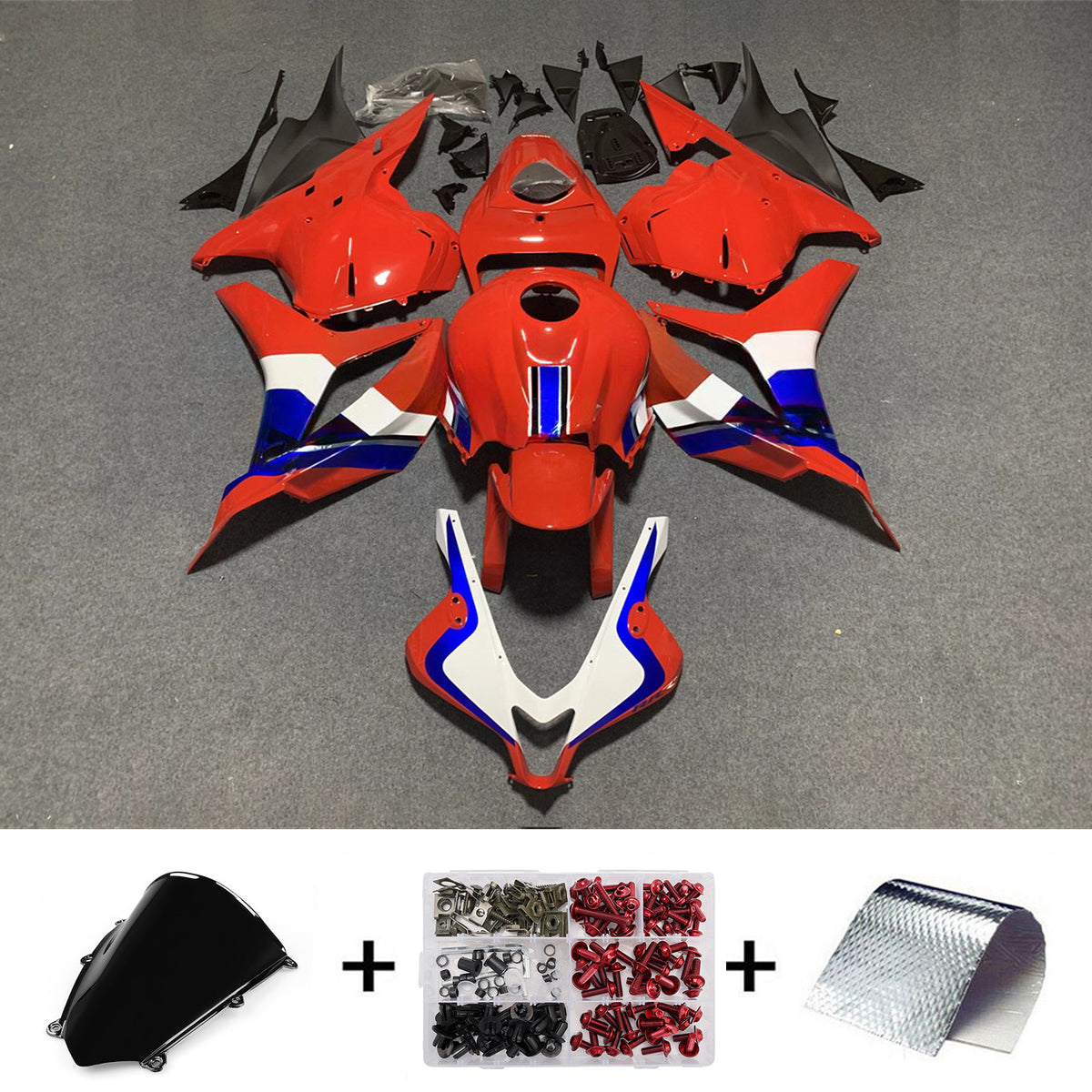 Amotopart 2009–2012 Honda CBR600RR F5 rotes Verkleidungsset