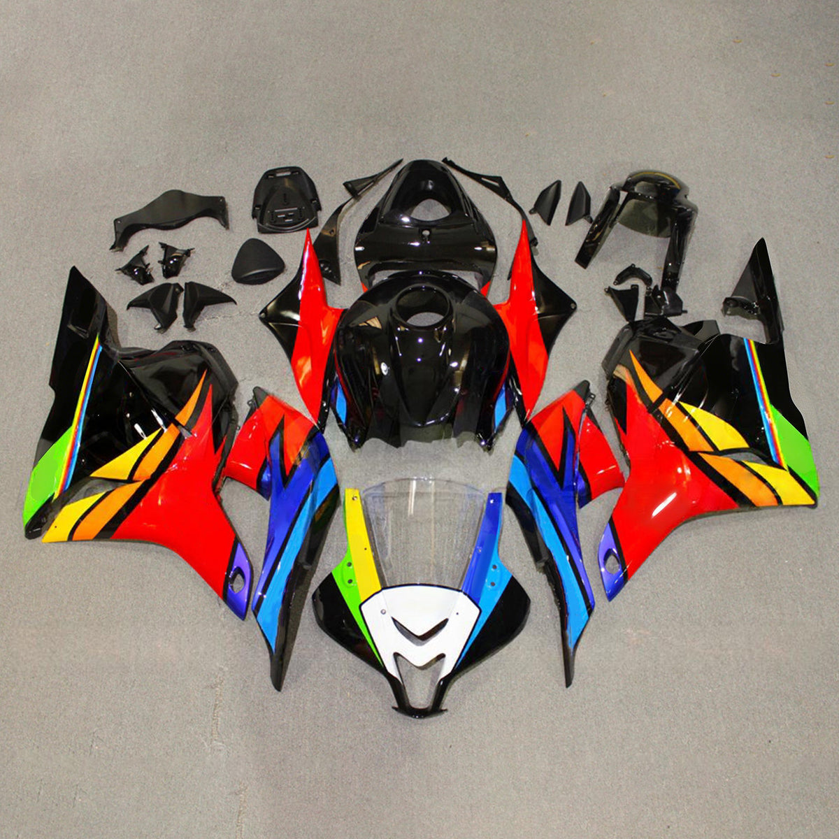 Amotopart 2009-2012 Honda CBR600RR F5 RainBow Fairing Kit