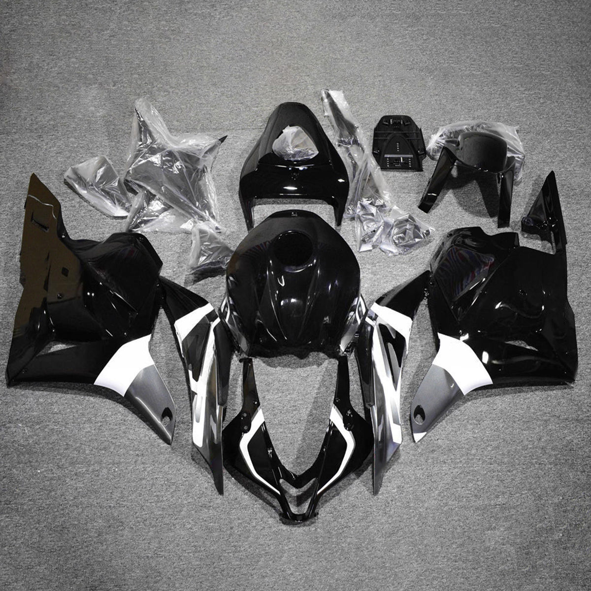 Amotopart 2009-2012 Honda CBR600RR F5 Kit de carénage noir