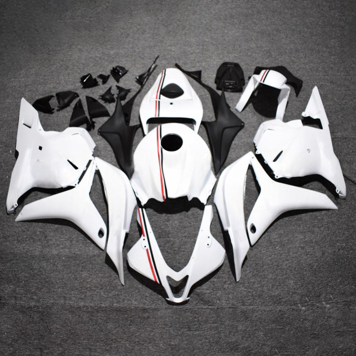 Amotopart 2009-2012 Honda CBR600RR F5 White Fairing Kit