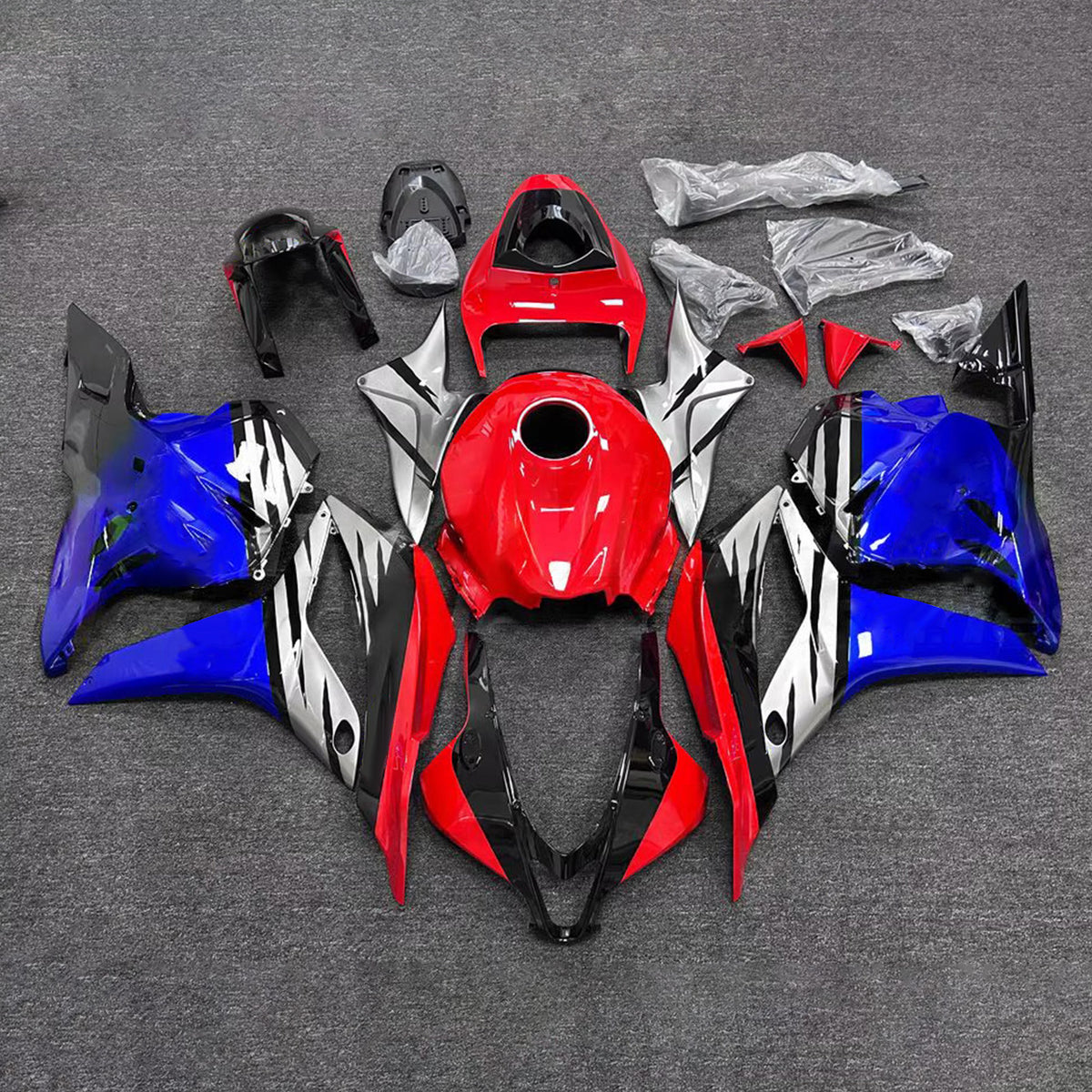 Amotopart 2009–2012 Honda CBR600RR F5 Rot Blau Verkleidungsset