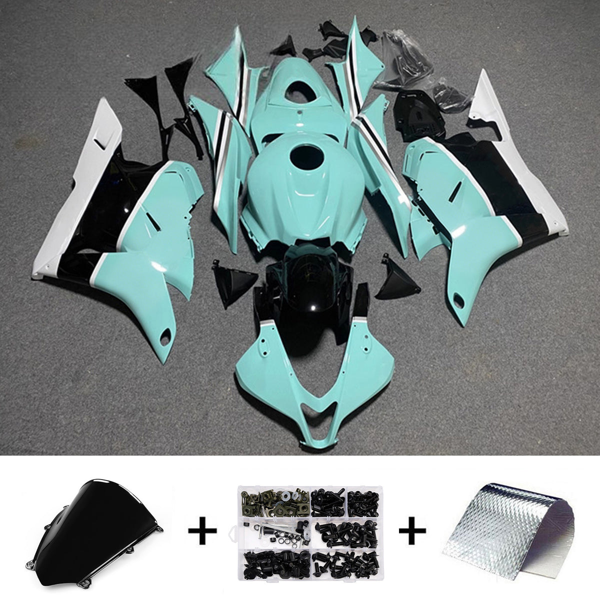 Amotopart 2009-2012 Honda CBR600RR F5 Green Fairing Kit