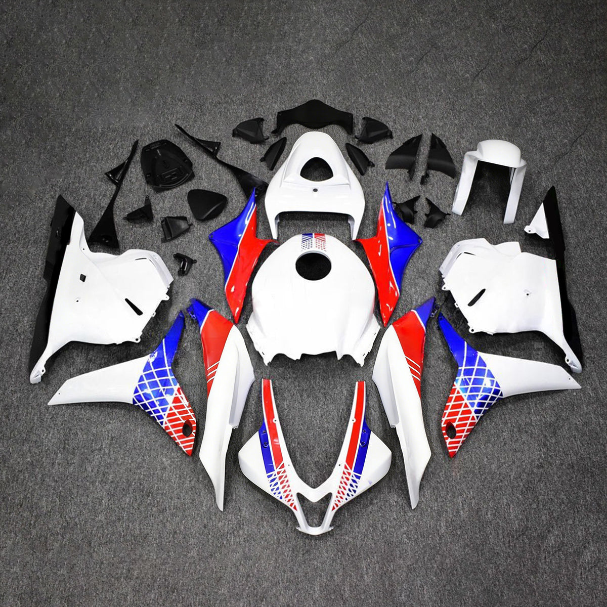 Amotopart 2009-2012 Honda CBR600RR F5 White Fairing Kit