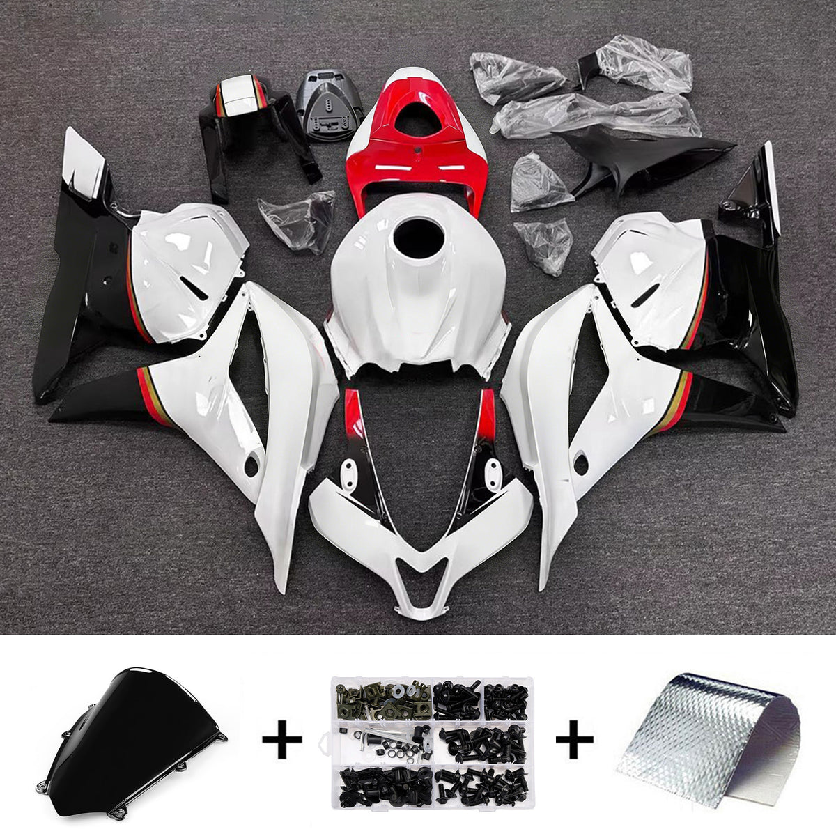 Kit carena bianca Amotopart 2009-2012 Honda CBR600RR F5