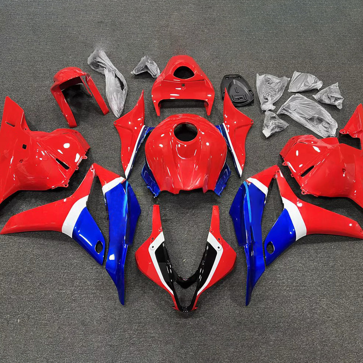Amotopart 2009–2012 Honda CBR600RR F5 Rot Blau Verkleidungsset