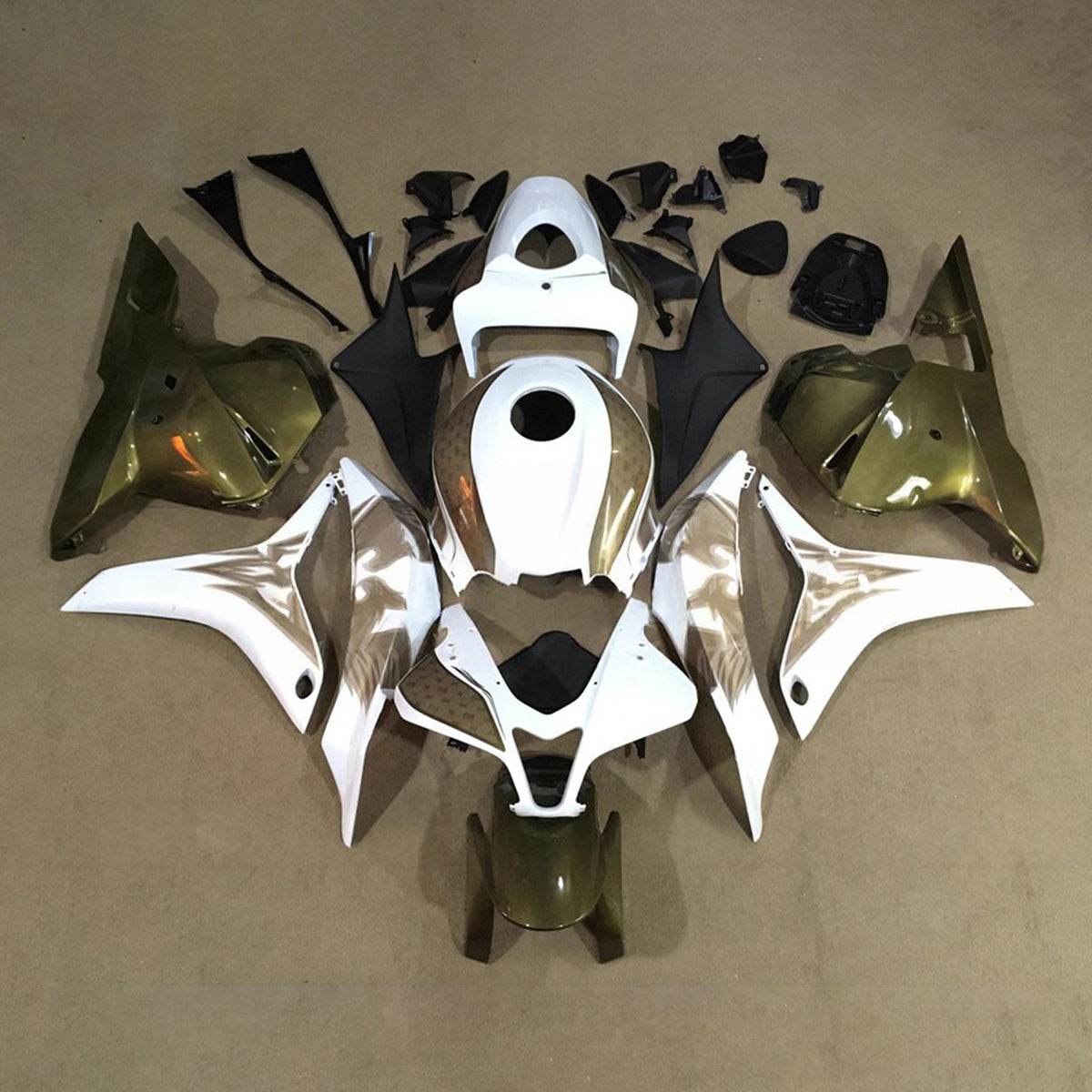 Amotopart 2009-2012 Honda CBR600RR F5 White Fairing Kit