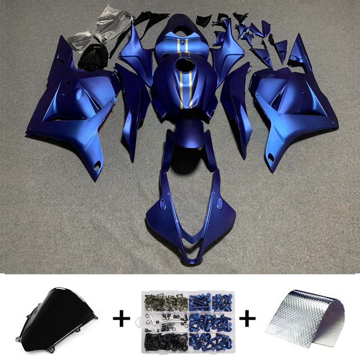 Amotopart 2009-2012 Honda CBR600RR F5 Blue Fairing Kit