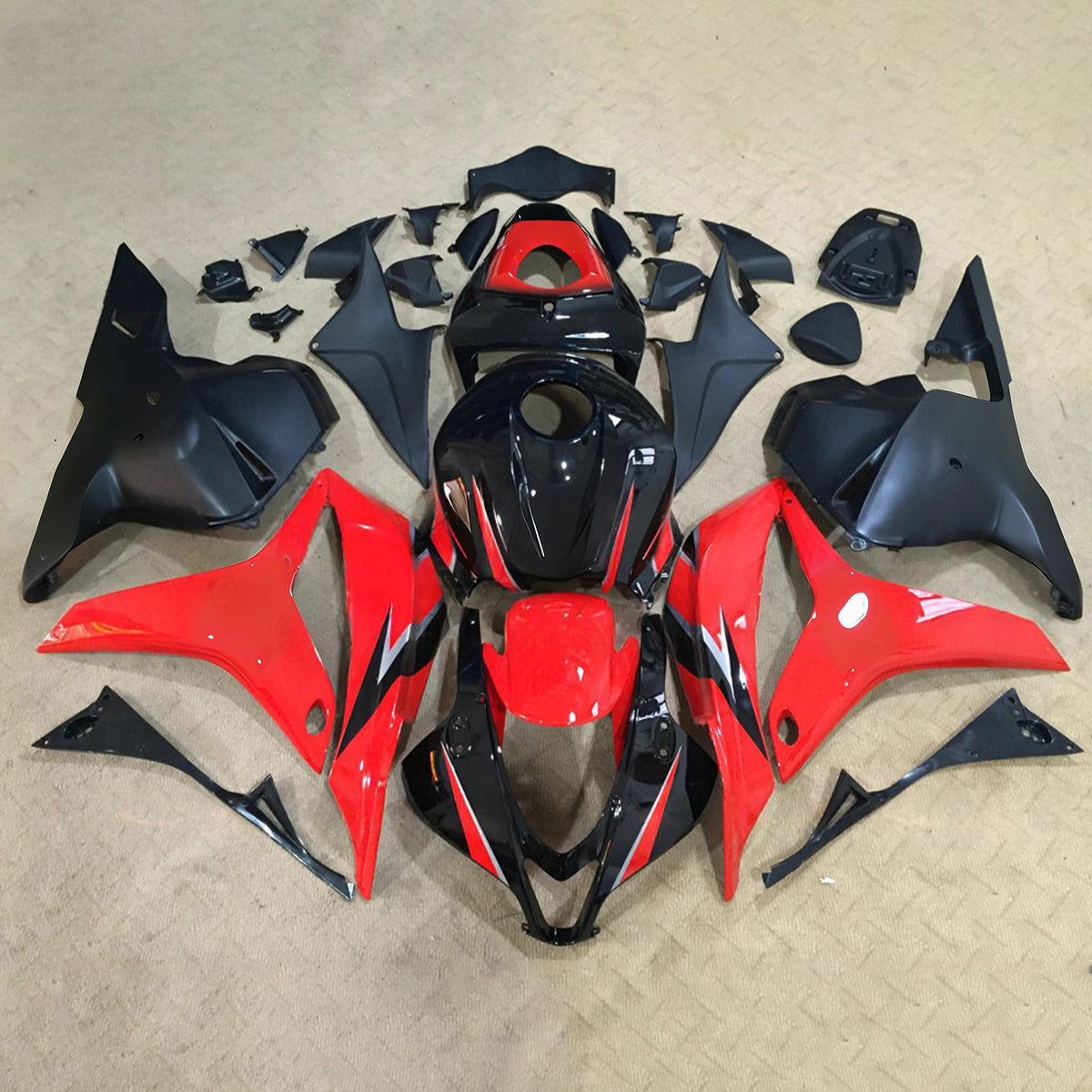 Amotopart 2009-2012 Honda CBR600RR F5 Red Black Fairing Kit