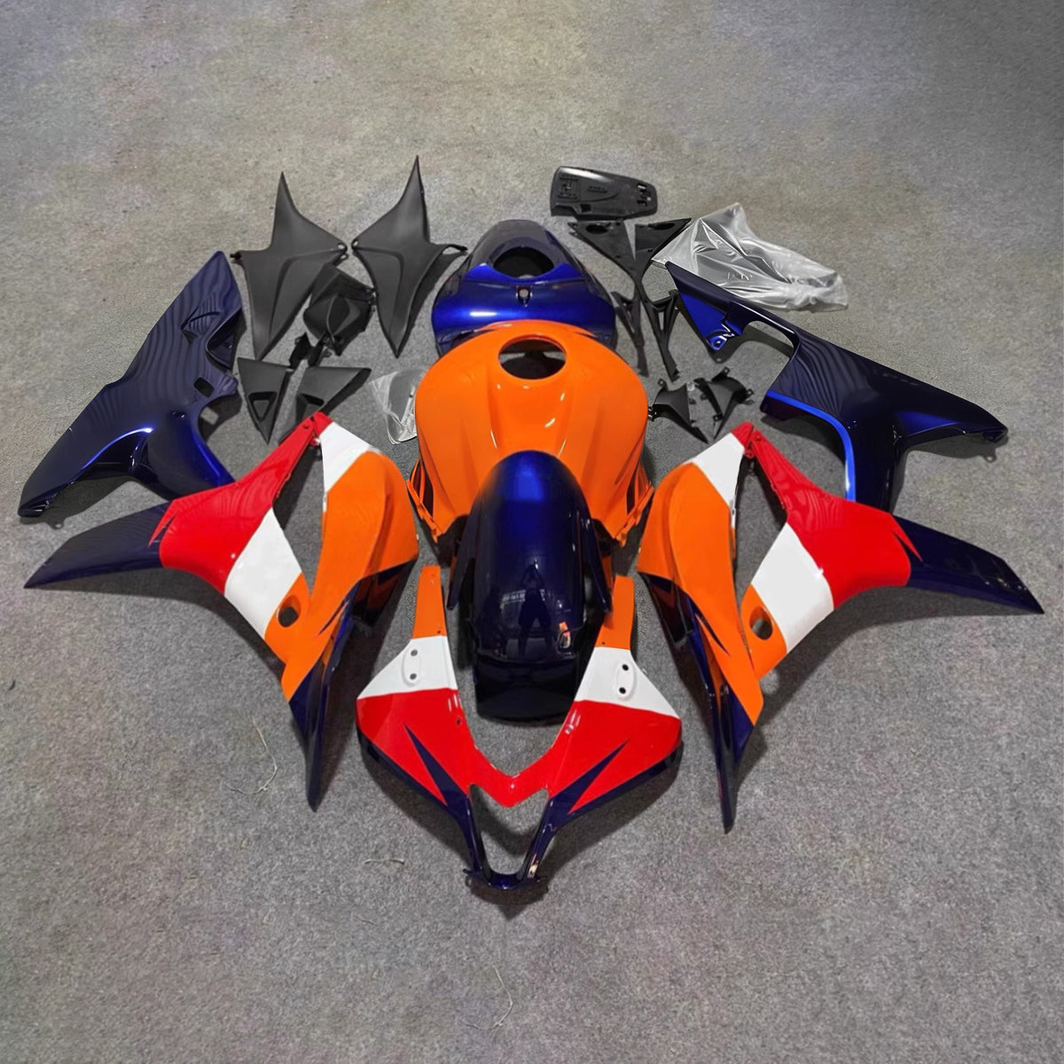 Zestaw owiewek Amotopart 2009-2012 Honda CBR600RR F5 Pomarańczowo-Czerwona