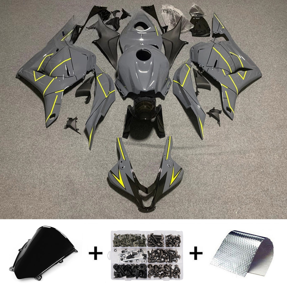 Amotopart 2009-2012 Honda CBR600RR F5 Grey Kiting Kit