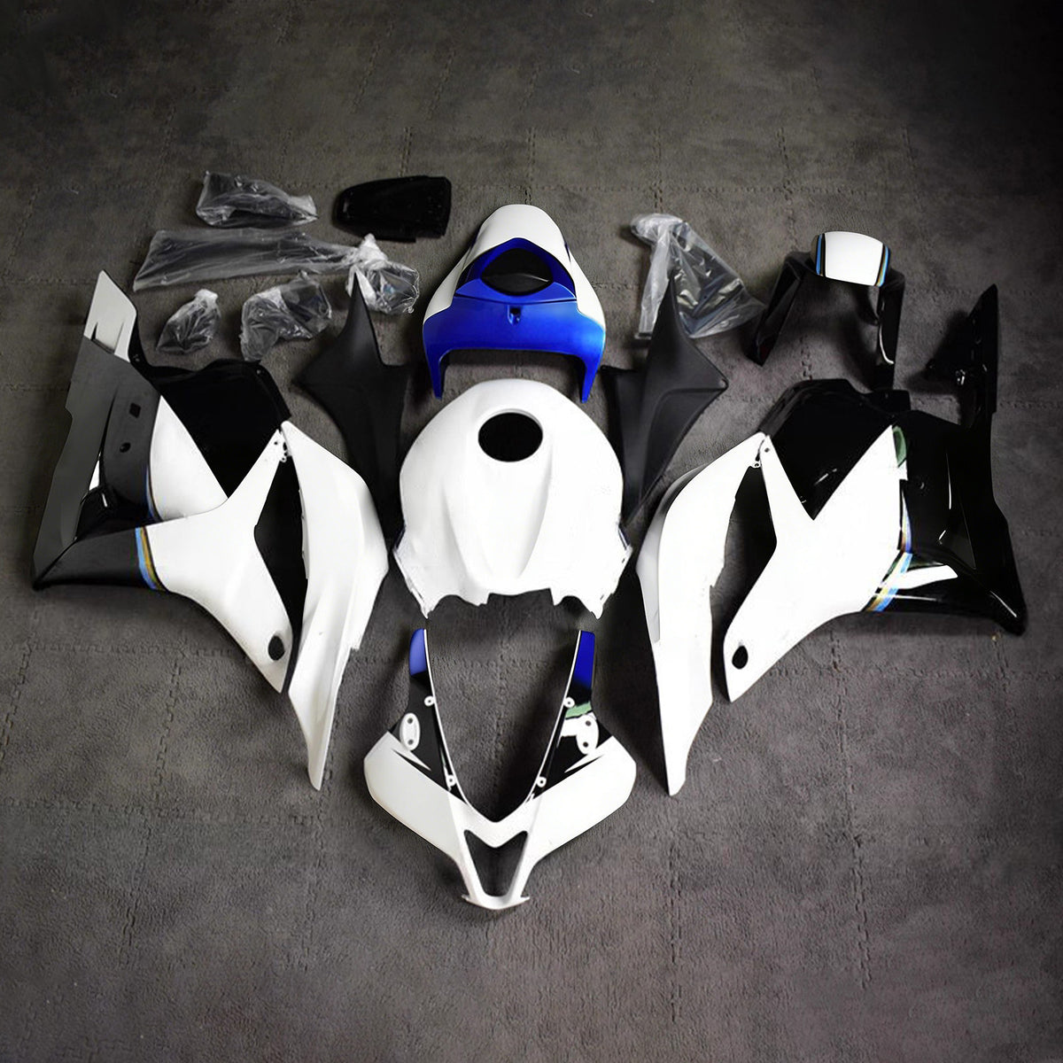 Amotopart 2009-2012 Honda CBR600RR F5 White Fairing Kit