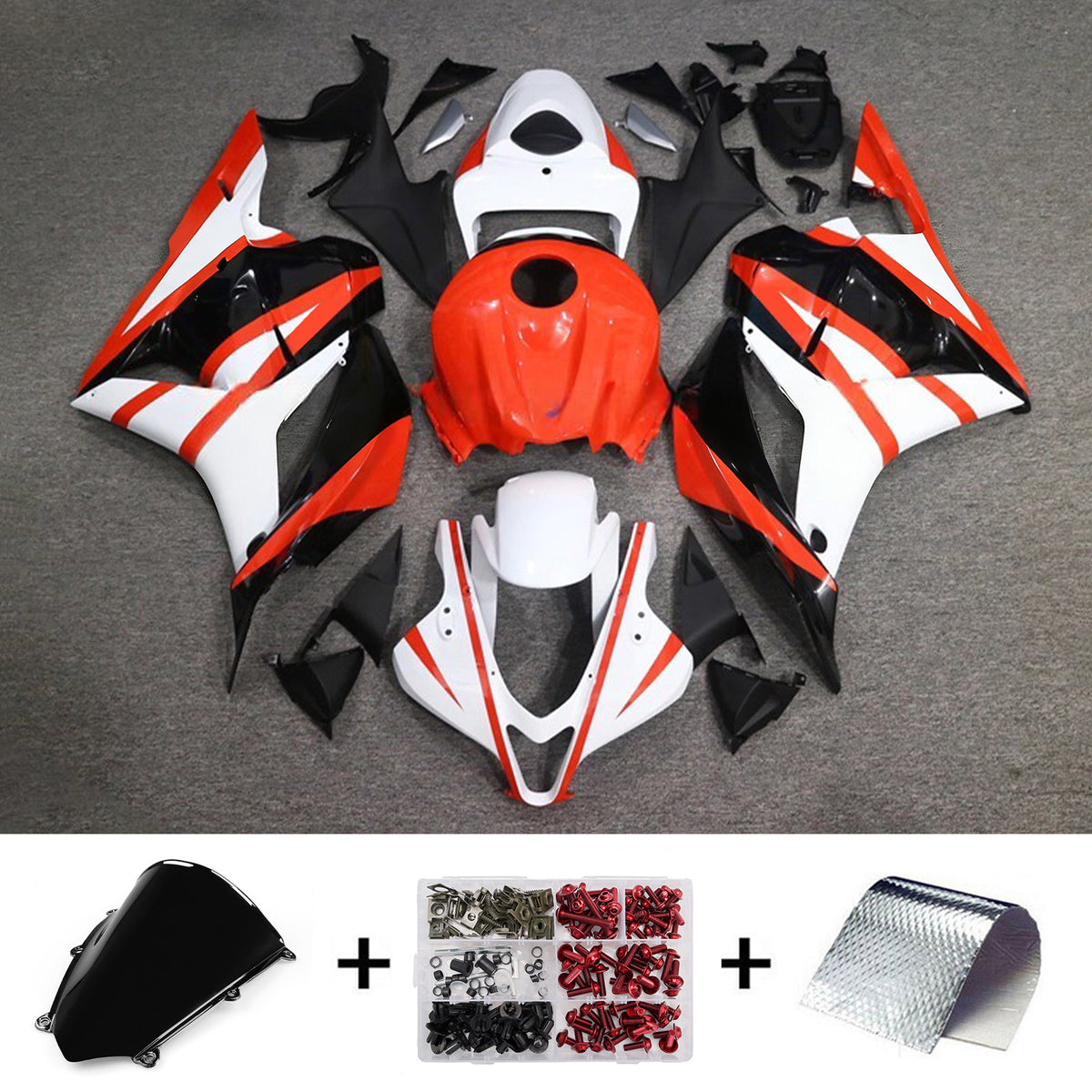 Amotopart 2009-2012 Honda CBR600RR F5 witrode kuipset