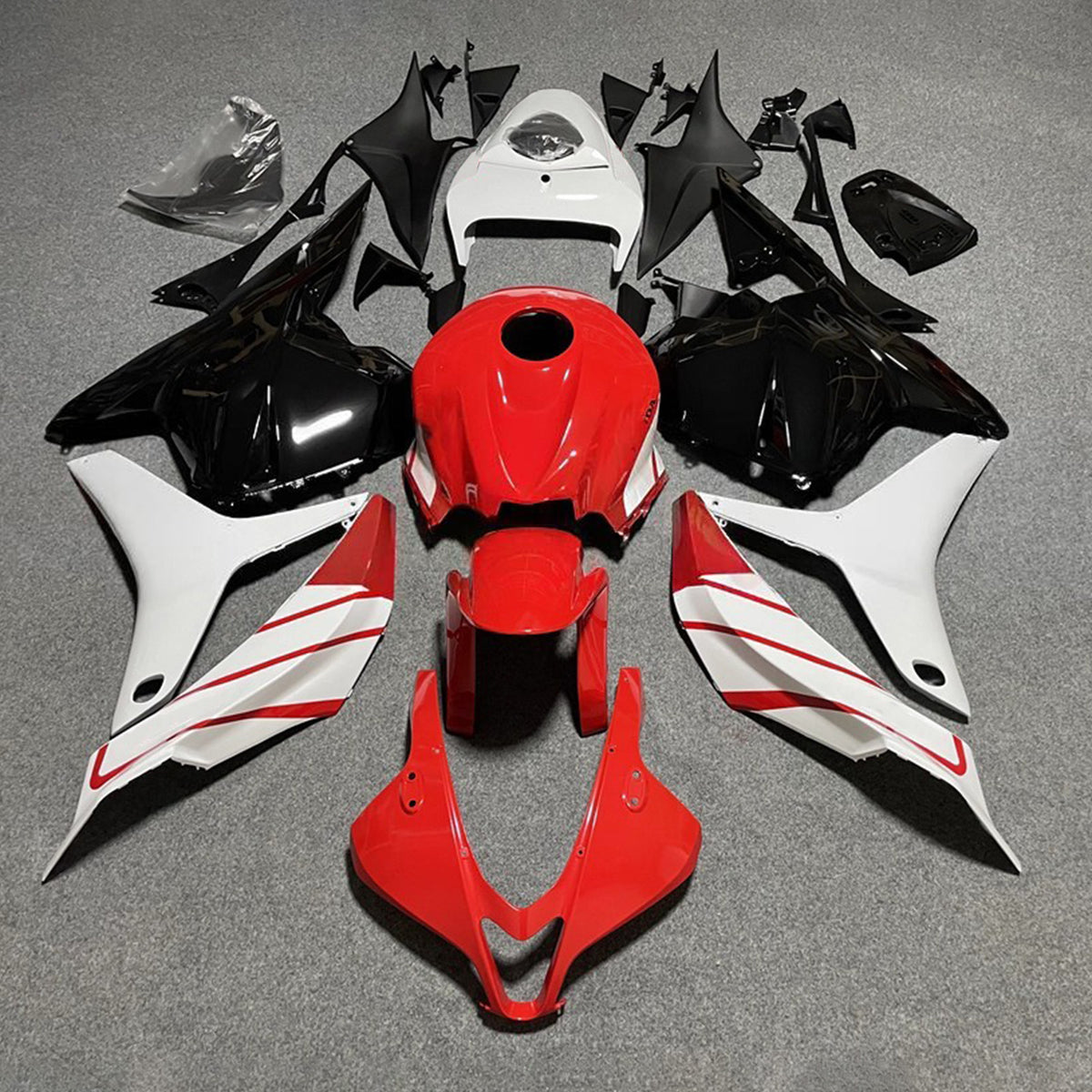 Amotopart 2009-2012 Honda CBR600RR F5 rood-witte kuipset