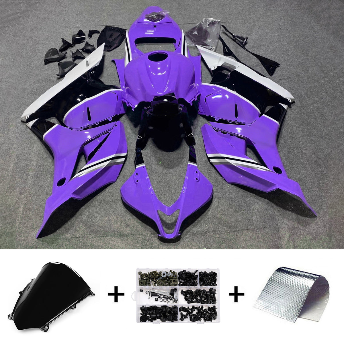Amotopart 2009-2012 Honda CBR600RR F5 Purple Fairing Kit