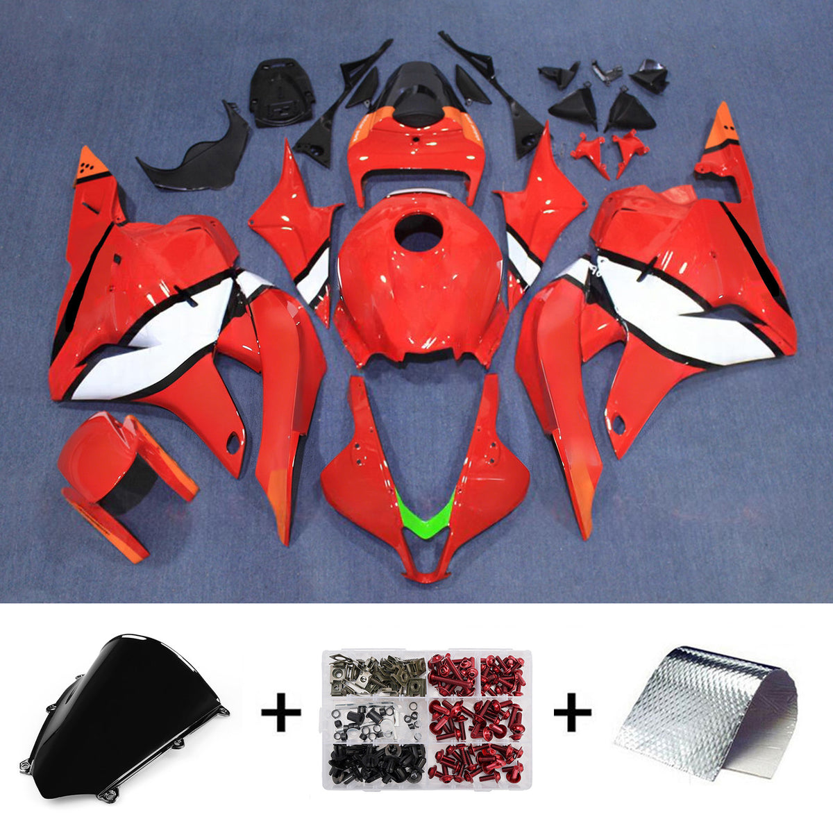 Amotopart 2009-2012 Honda CBR600RR F5 Orange Fairing Kit
