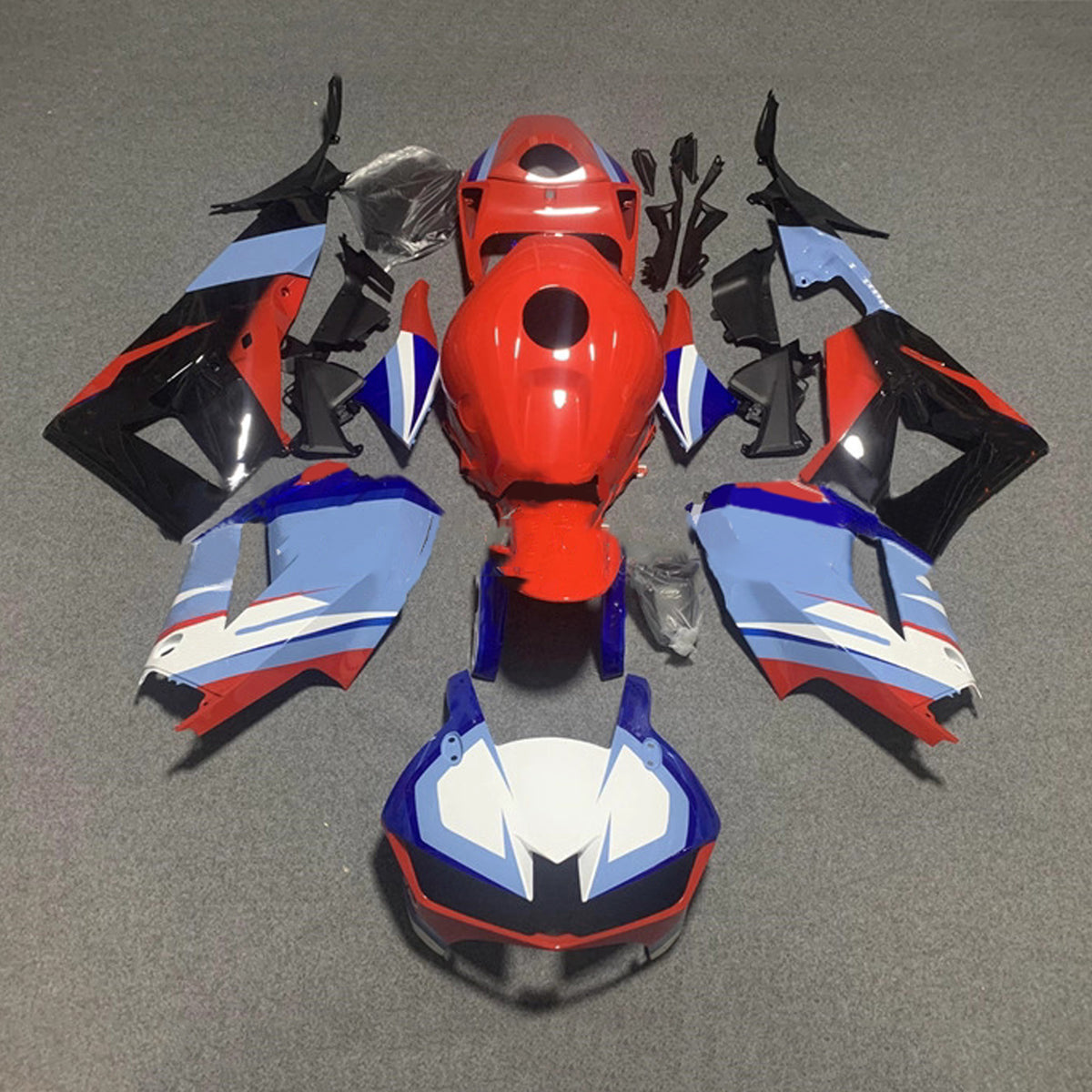 Amotopart 2013-2025 Honda CBR600RR F5 Red Blue Fairing Kit