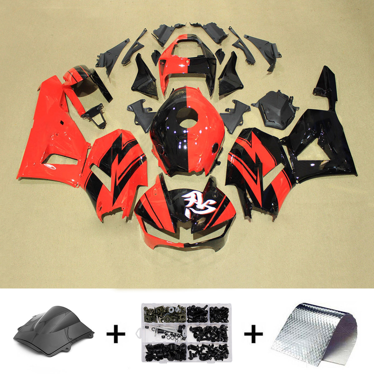 Amotopart 2013-2025 Honda CBR600RR F5 oranje zwarte kuipset
